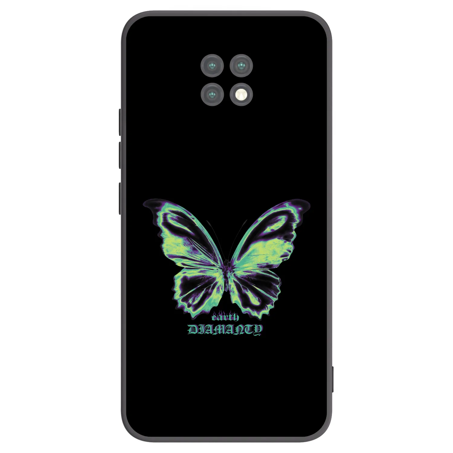 Picasee silikónový čierny obal pre Xiaomi Redmi Note 9T - Diamanty Blue