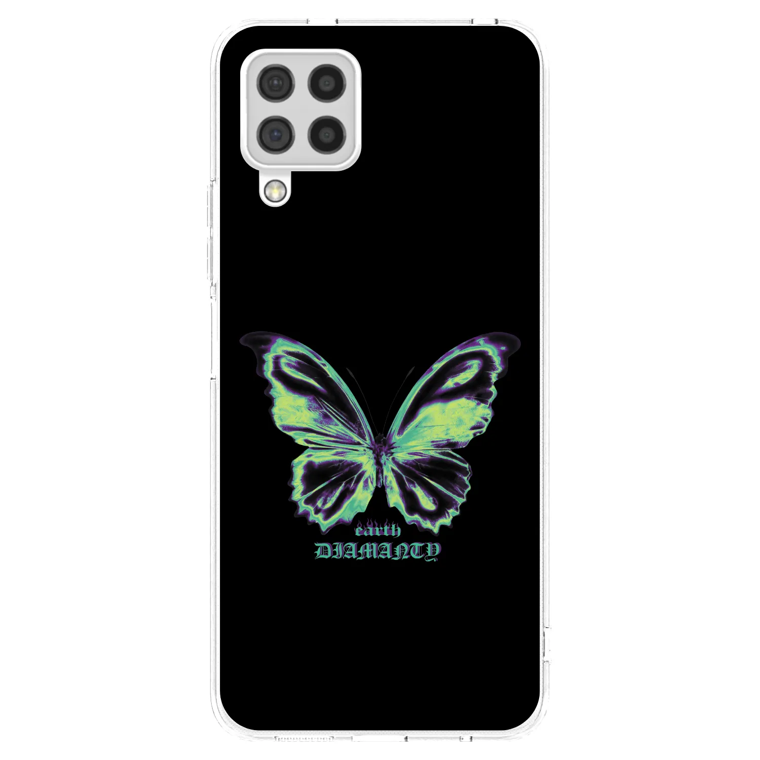 Picasee silikónový prehľadný obal pre Samsung Galaxy A22 A225F 4G - Diamanty Blue