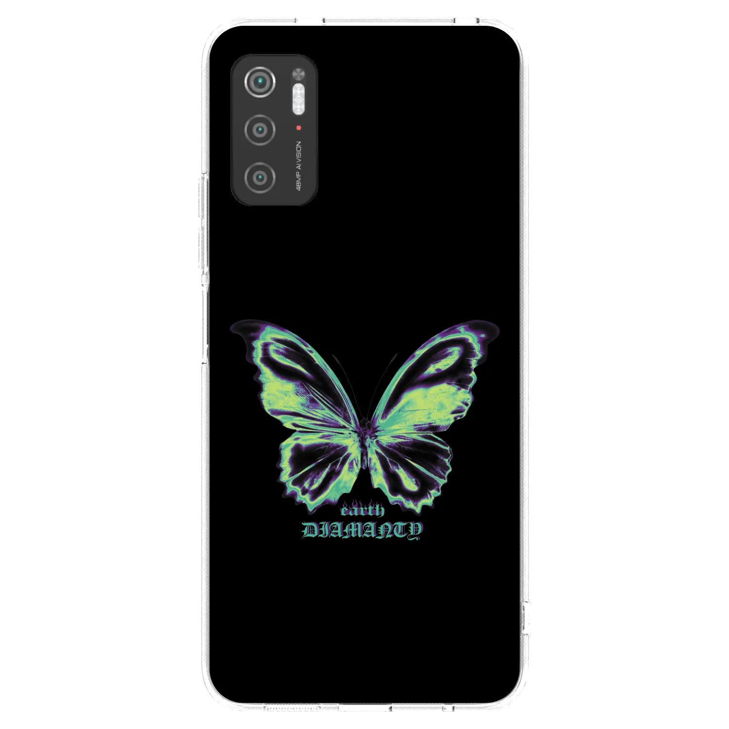 Silikónový prehľadný obal pre Xiaomi Poco M3 Pro 5G - Diamanty Blue