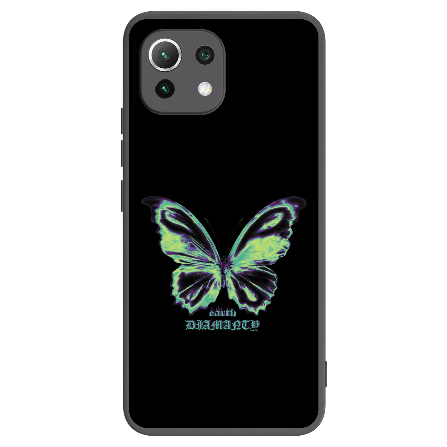 Picasee silikónový čierny obal pre Xiaomi 11 Lite 5G NE - Diamanty Blue