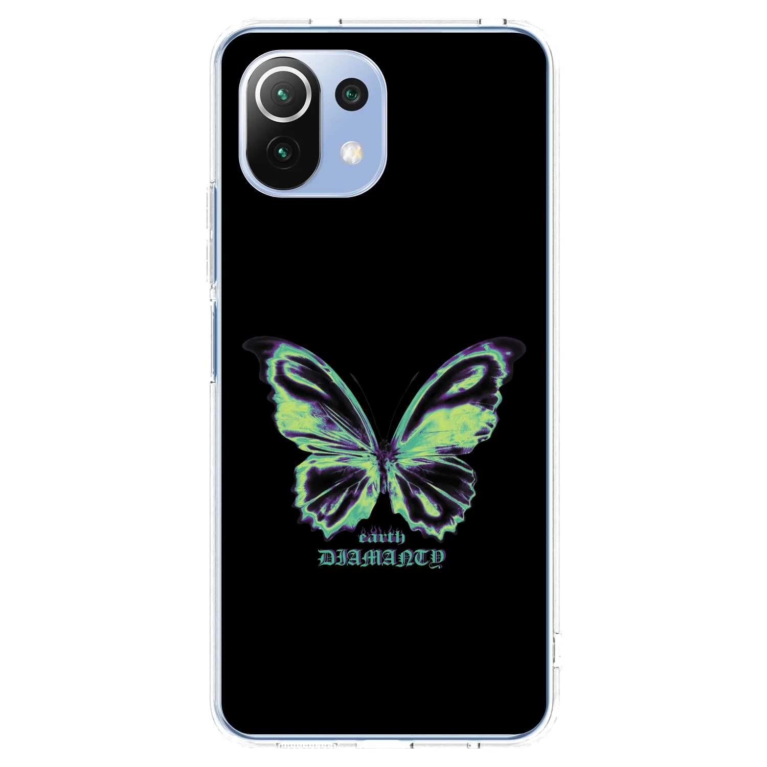 Picasee silikónový prehľadný obal pre Xiaomi 11 Lite 5G NE - Diamanty Blue