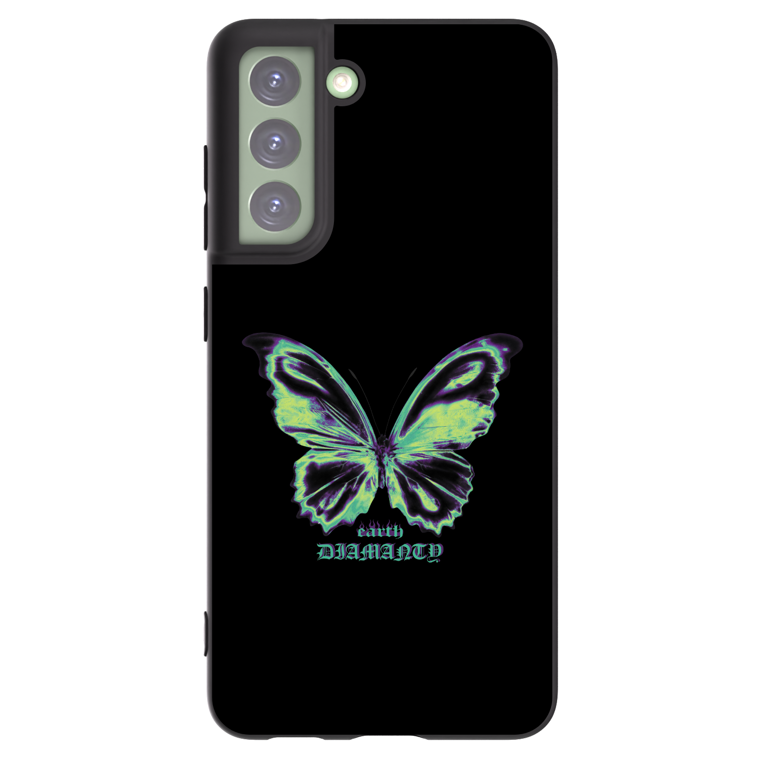 Picasee silikónový čierny obal pre Samsung Galaxy S21 FE 5G - Diamanty Blue