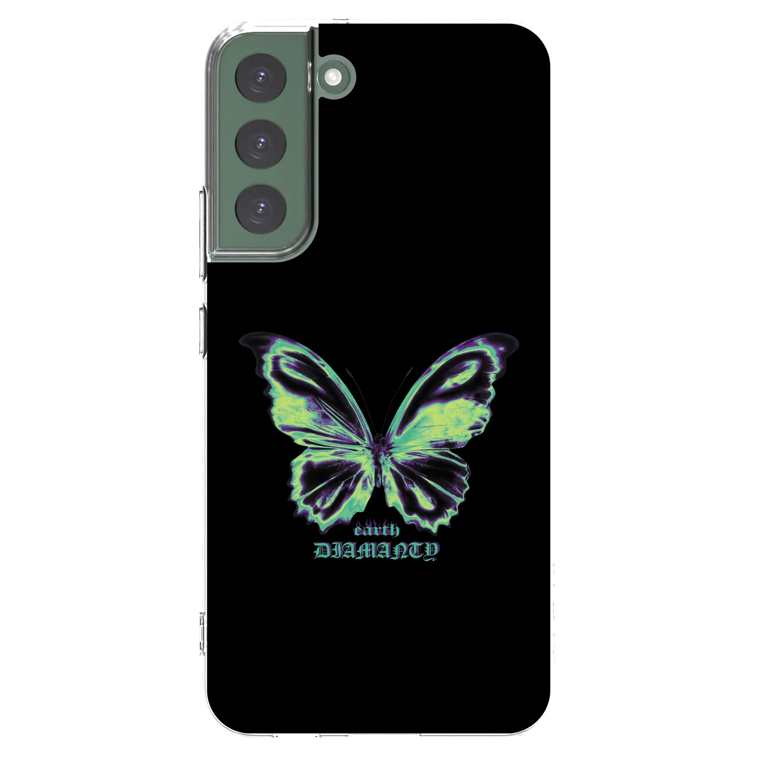 Picasee silikónový prehľadný obal pre Samsung Galaxy S22+ 5G - Diamanty Blue