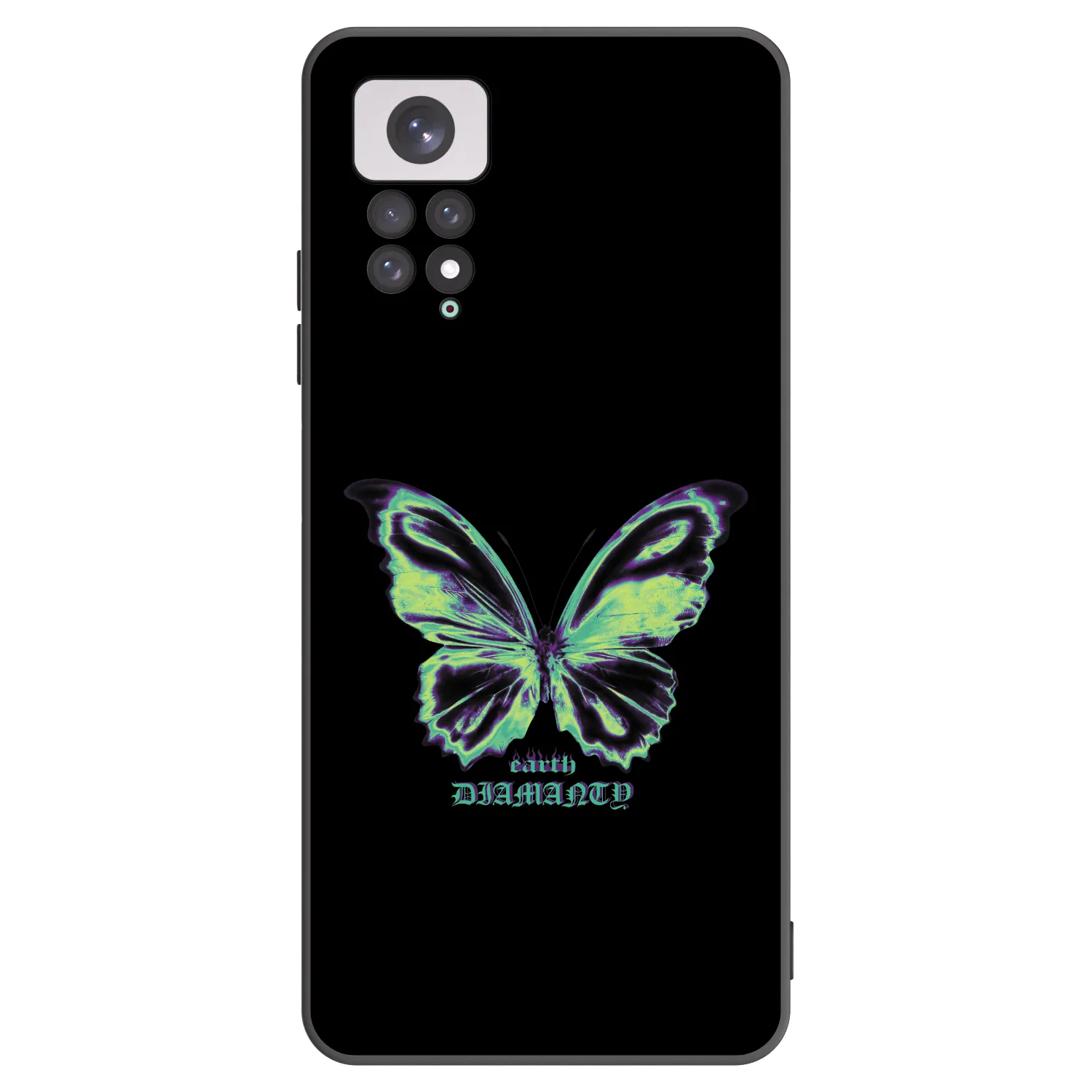 Picasee silikónový čierny obal pre Xiaomi Redmi Note 11 - Diamanty Blue
