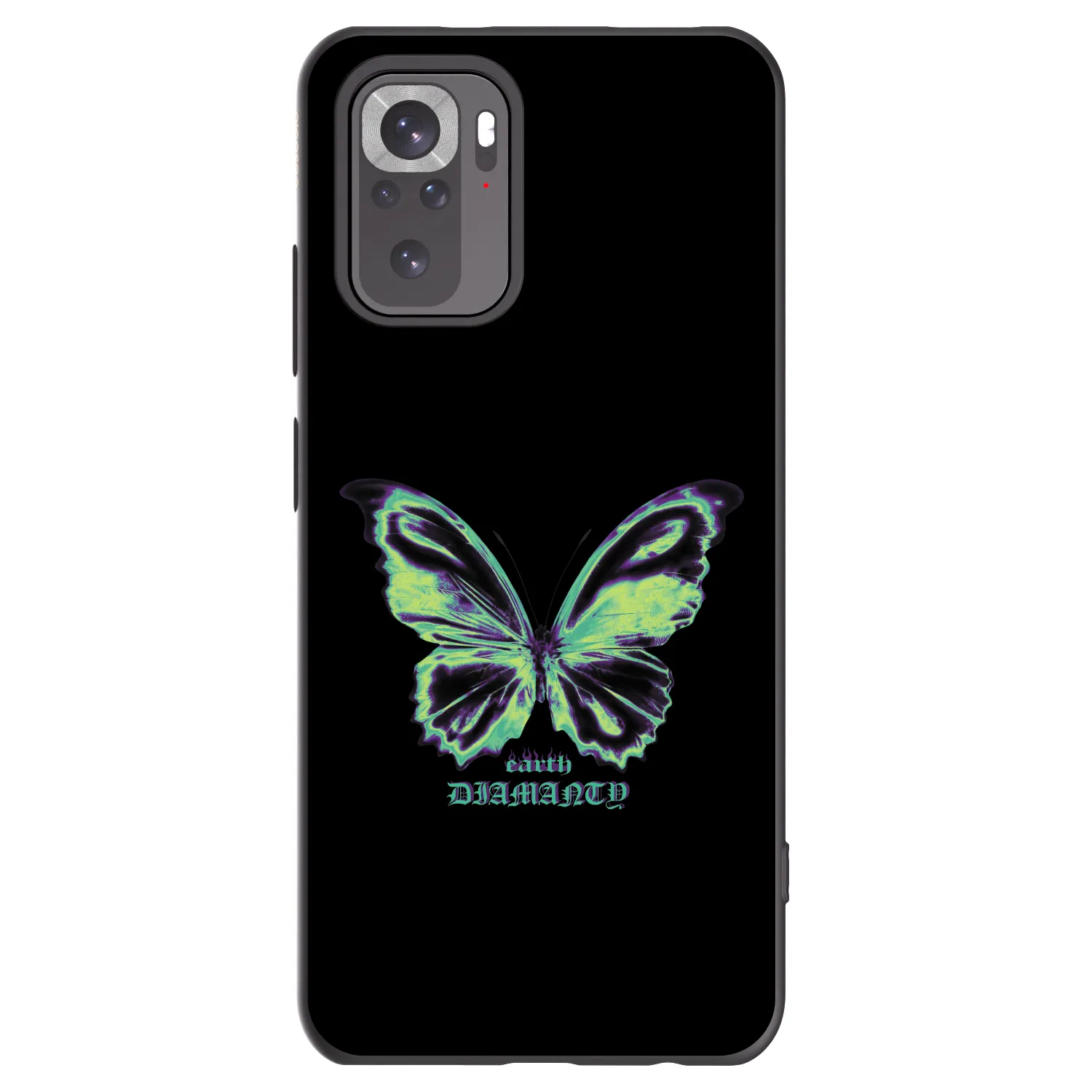 Picasee silikónový čierny obal pre Xiaomi Redmi Note 11S 4G - Diamanty Blue
