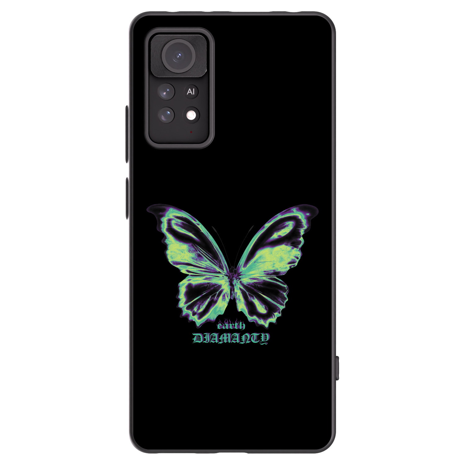 Picasee silikónový čierny obal pre Xiaomi Redmi Note 11 Pro - Diamanty Blue