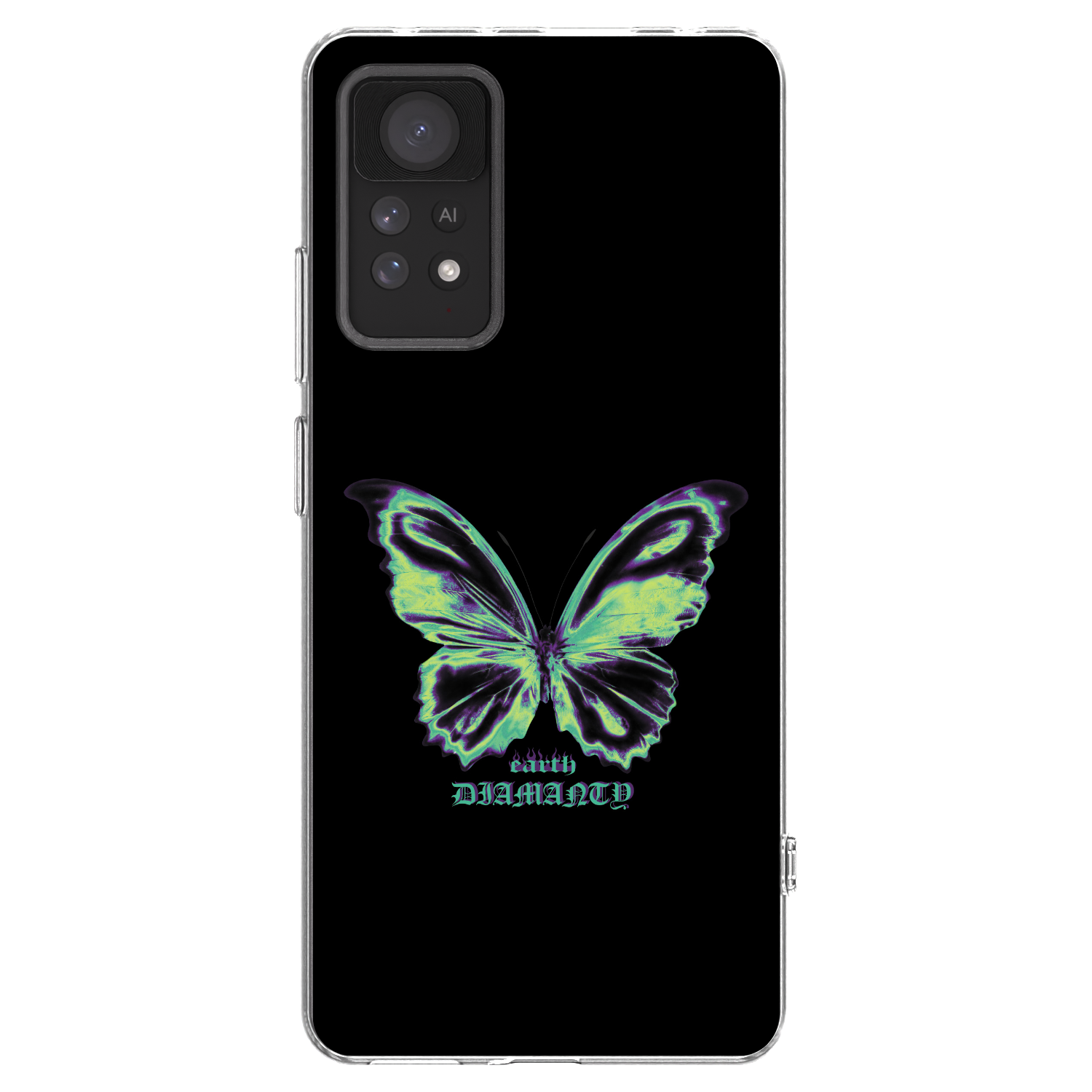 Picasee silikónový prehľadný obal pre Xiaomi Redmi Note 11 Pro - Diamanty Blue