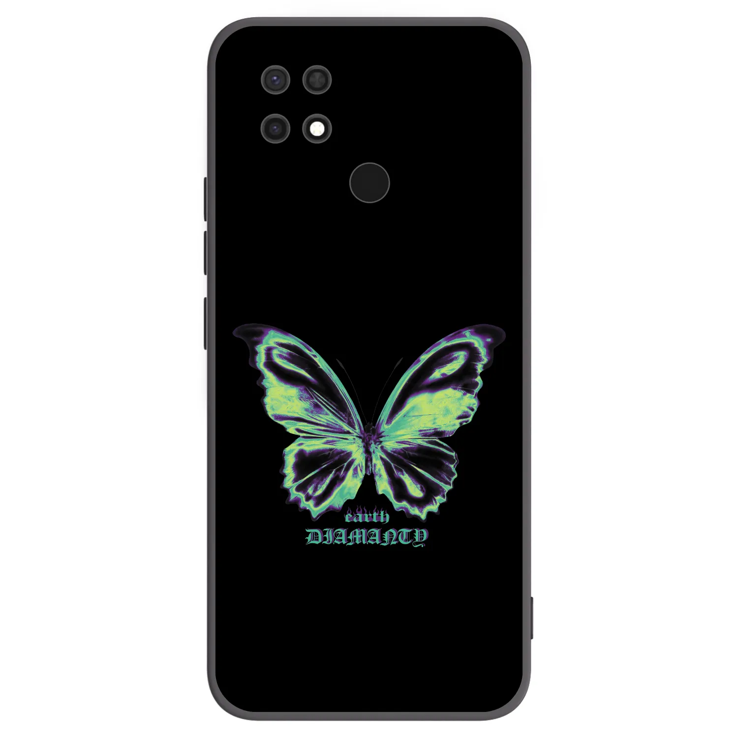 Picasee silikónový čierny obal pre Xiaomi Redmi 10C - Diamanty Blue