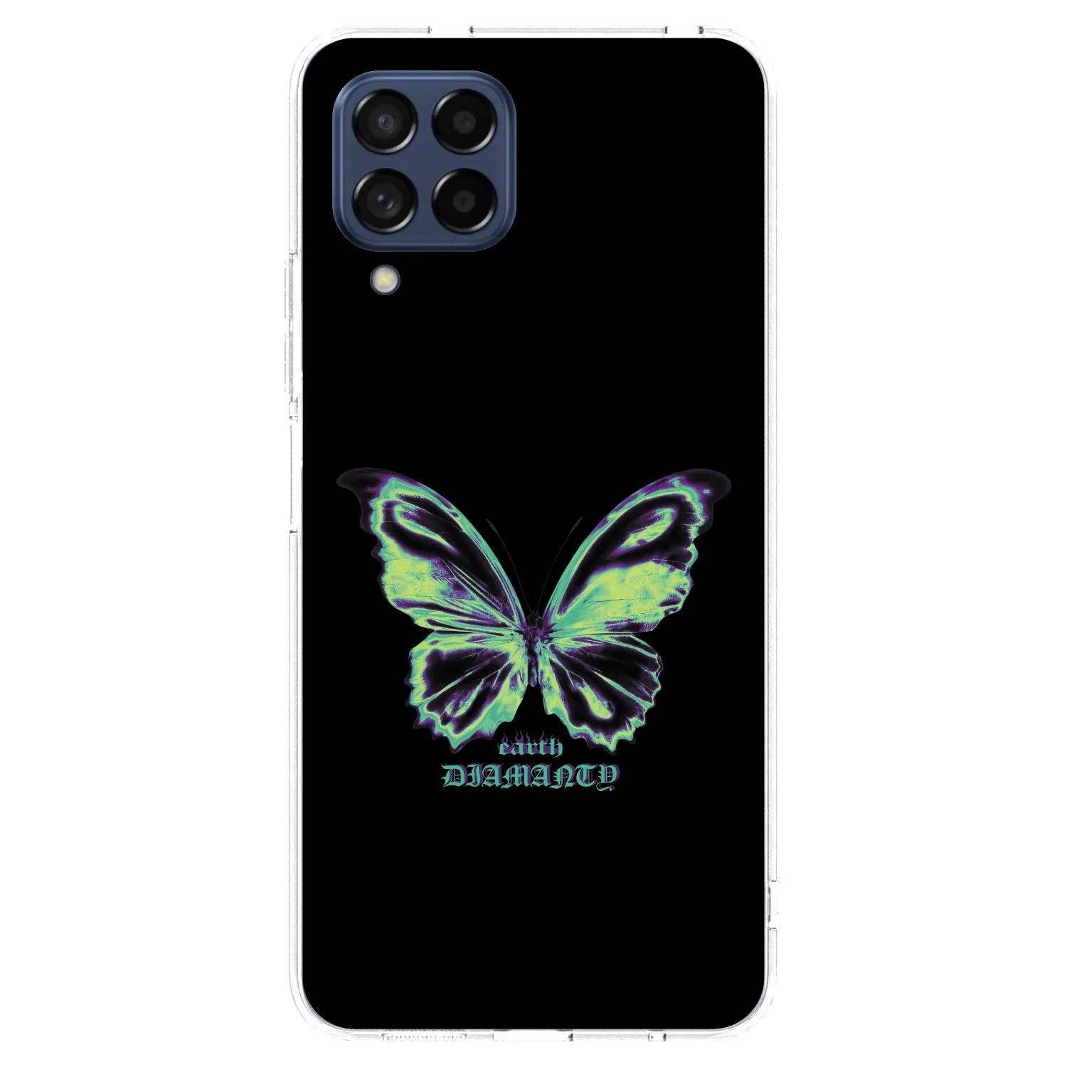 Picasee silikónový prehľadný obal pre Samsung Galaxy M53 5G - Diamanty Blue