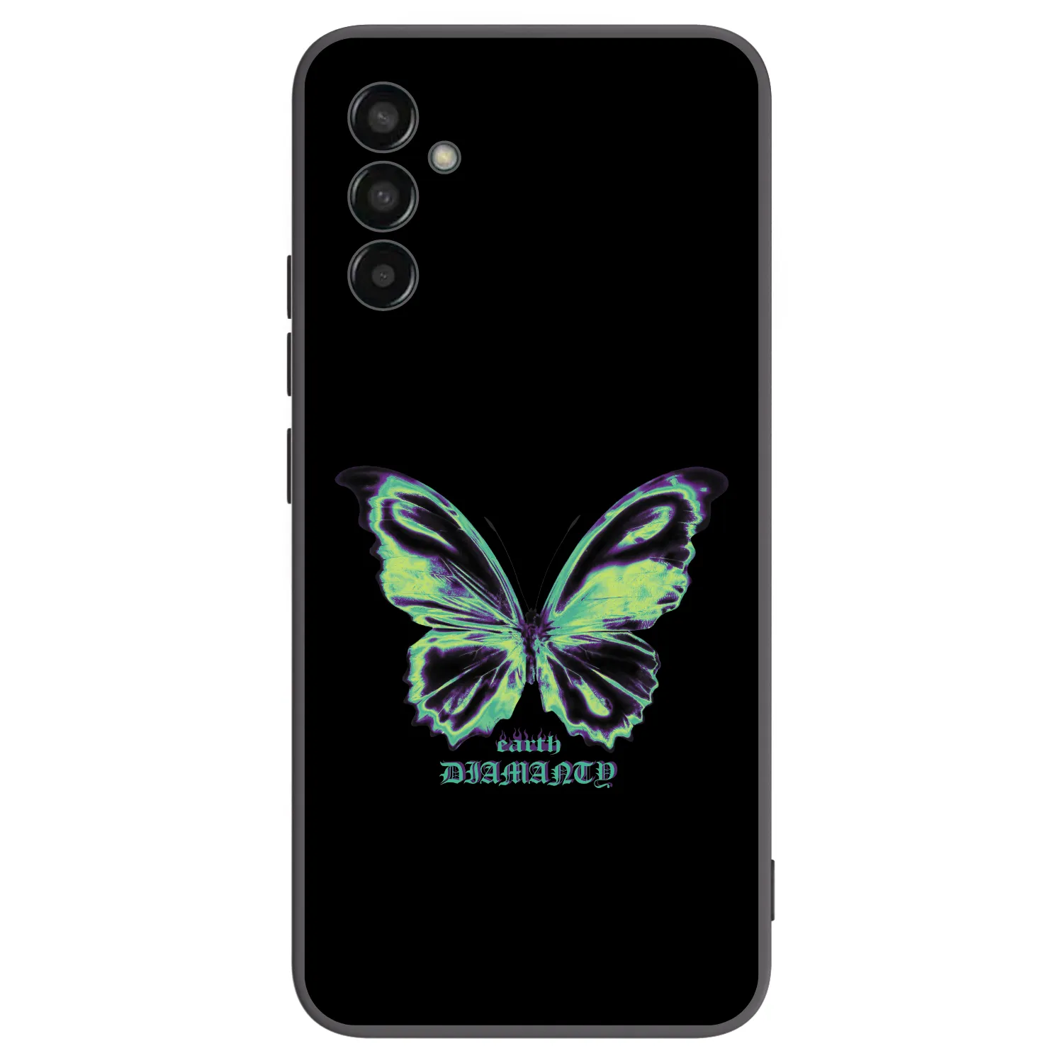 Picasee silikónový čierny obal pre Samsung Galaxy M13 M135F - Diamanty Blue