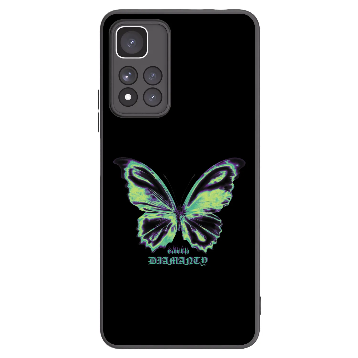 Picasee silikónový čierny obal pre Xiaomi Redmi Note 11 Pro+ 5G - Diamanty Blue