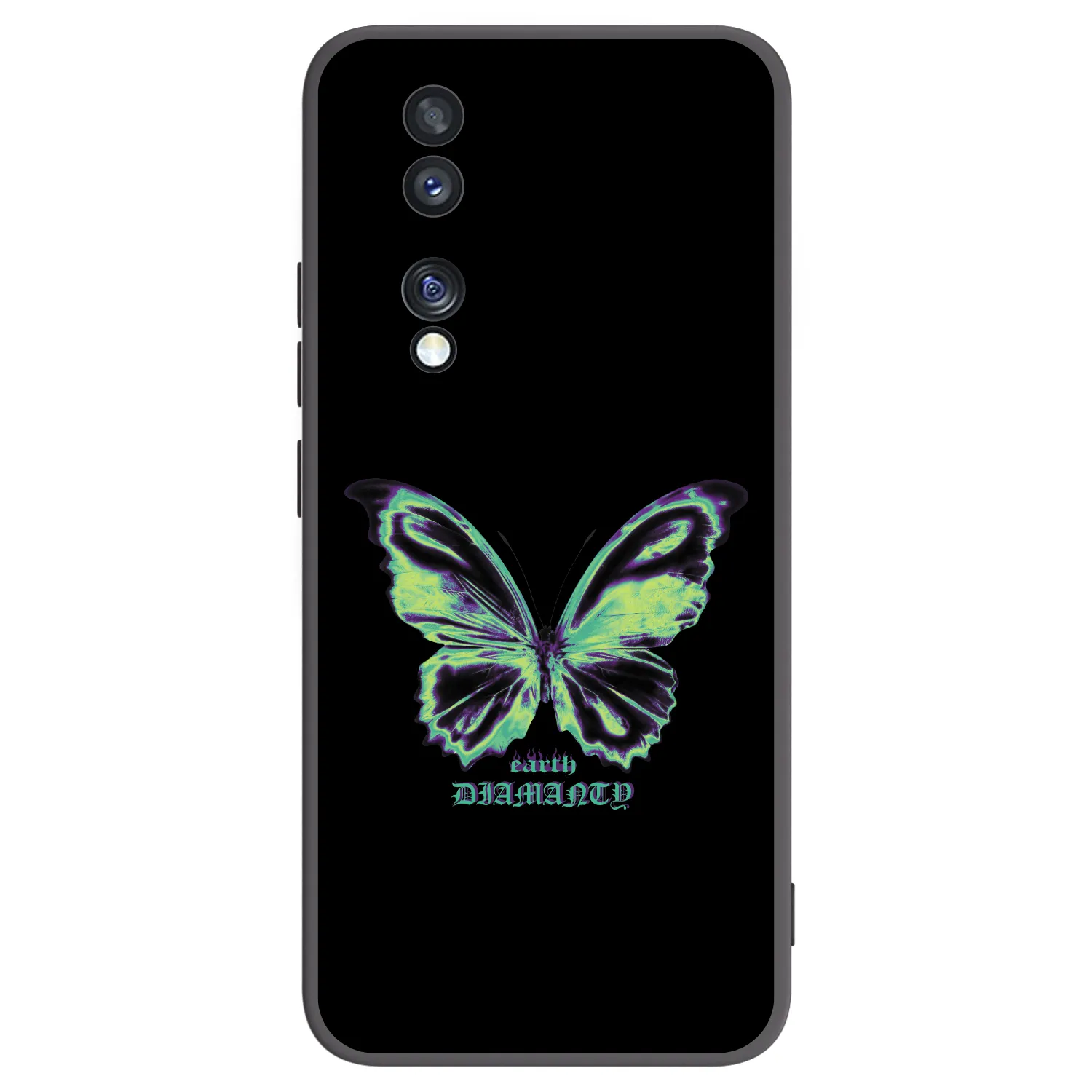 Picasee silikónový čierny obal pre Honor 70 - Diamanty Blue