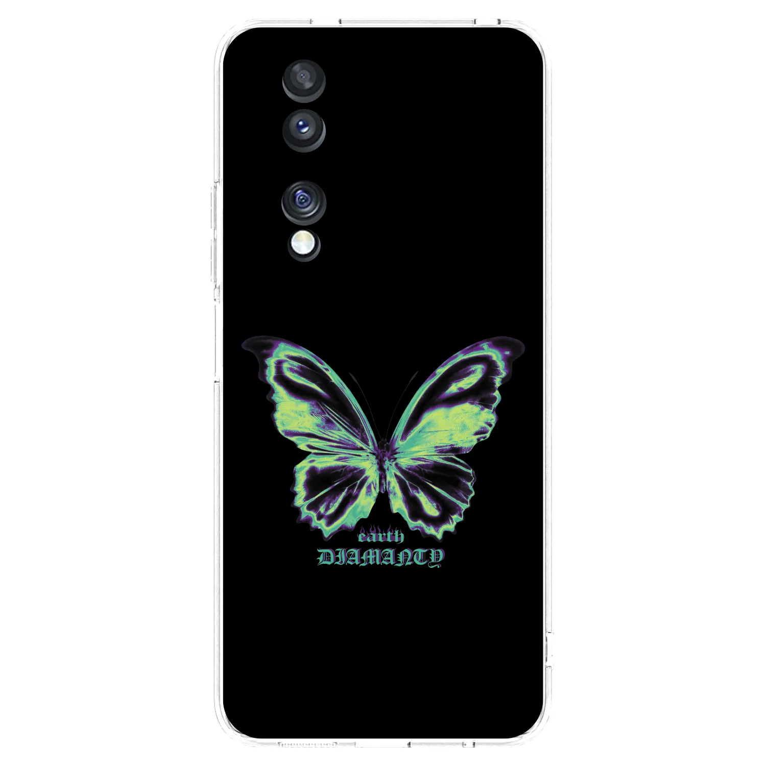 Picasee silikónový prehľadný obal pre Honor 70 - Diamanty Blue