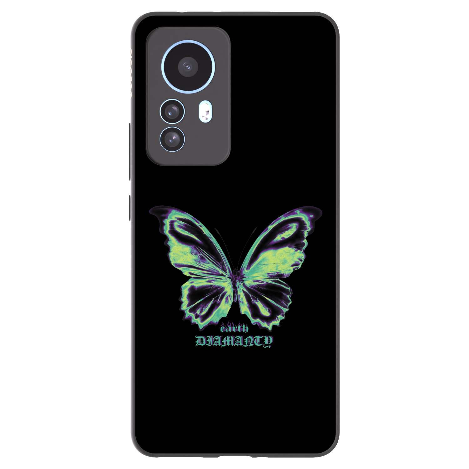 Picasee silikónový čierny obal pre Xiaomi 12T Pro - Diamanty Blue