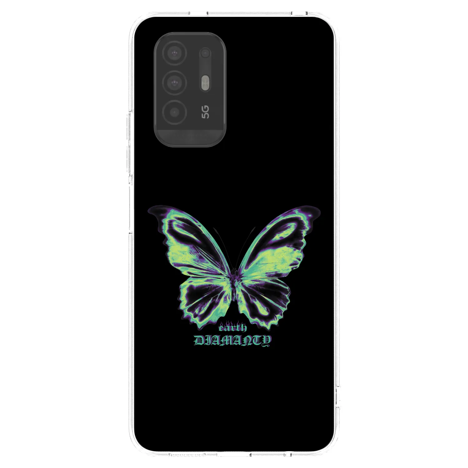 Picasee silikónový prehľadný obal pre OPPO A94 5G - Diamanty Blue