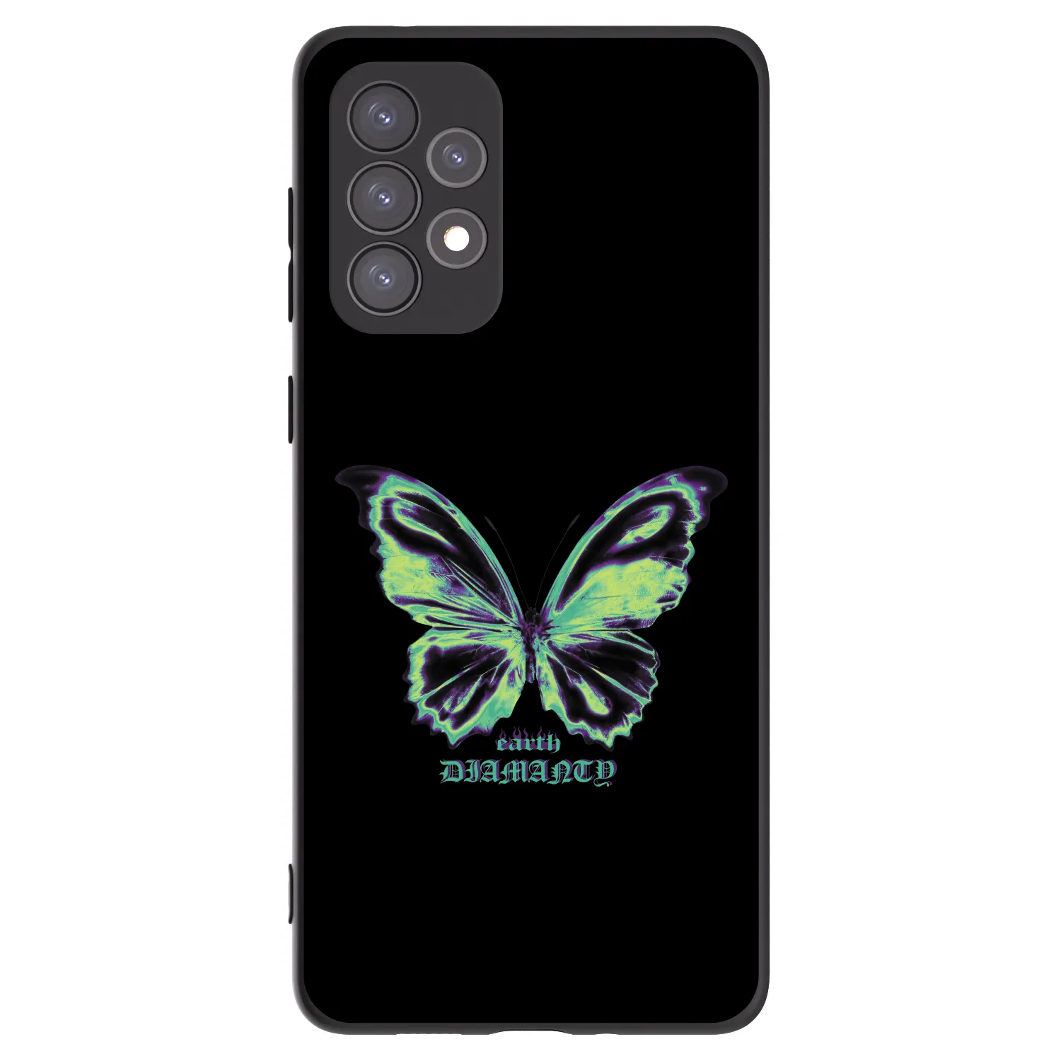 Picasee silikónový čierny obal pre Samsung Galaxy A73 5G - Diamanty Blue