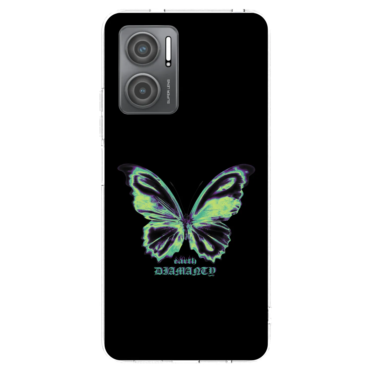 Silikónový prehľadný obal pre Xiaomi Redmi 10 5G - Diamanty Blue