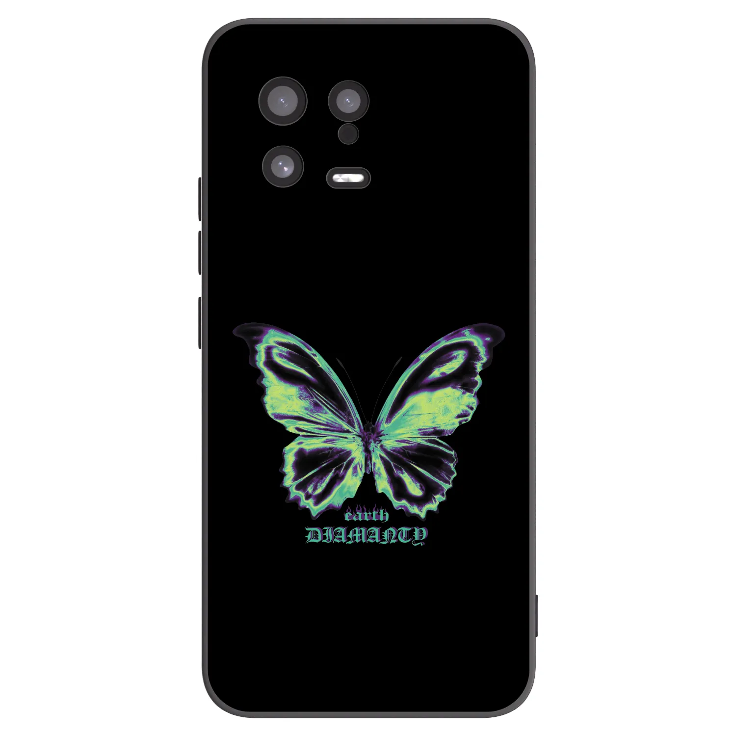 Silikónový čierny obal pre Xiaomi 13 - Diamanty Blue