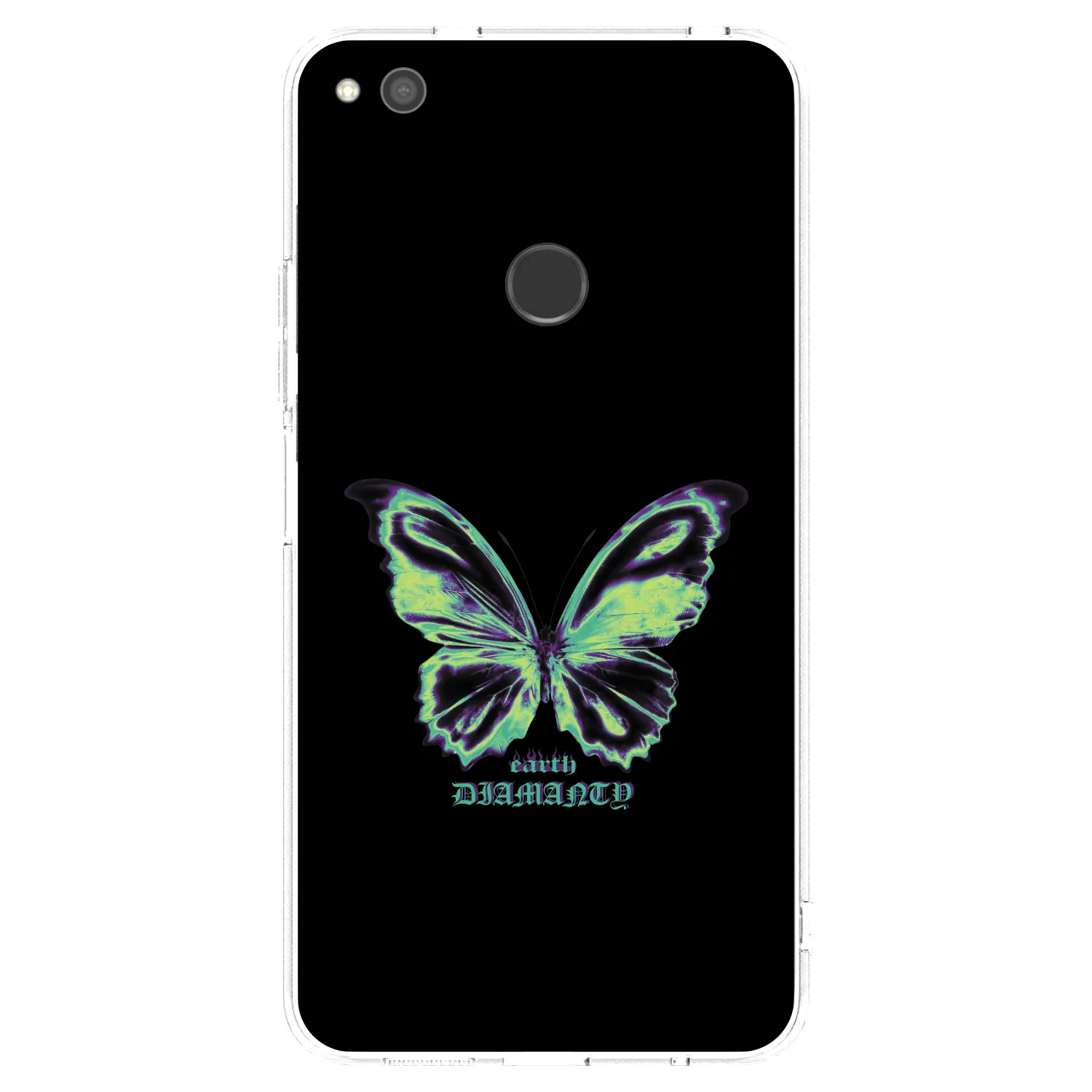 Picasee silikónový prehľadný obal pre Huawei P9 Lite 2017 - Diamanty Blue