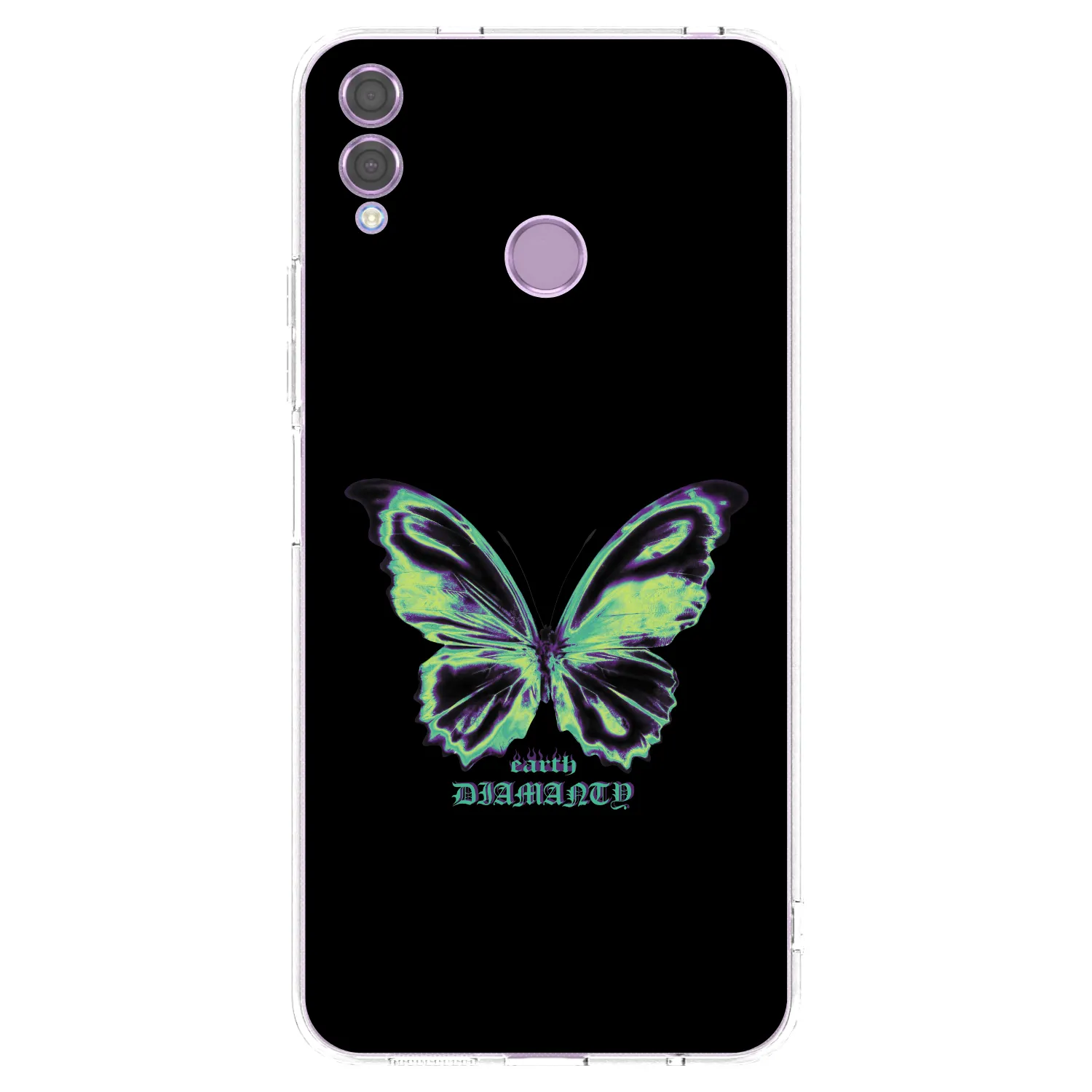 Silikónový prehľadný obal pre Honor 8X - Diamanty Blue