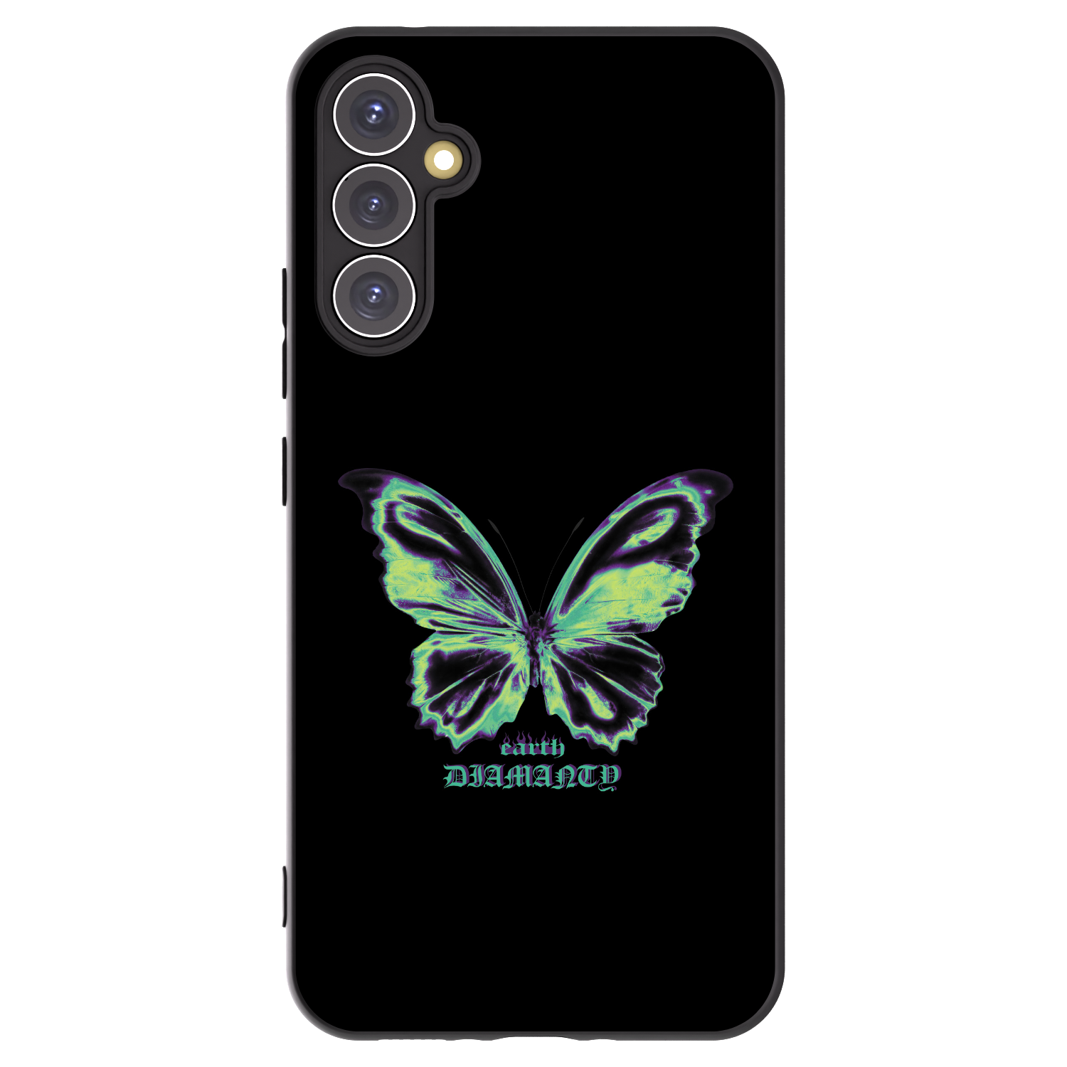 Picasee silikónový čierny obal pre Samsung Galaxy A34 5G A346B - Diamanty Blue