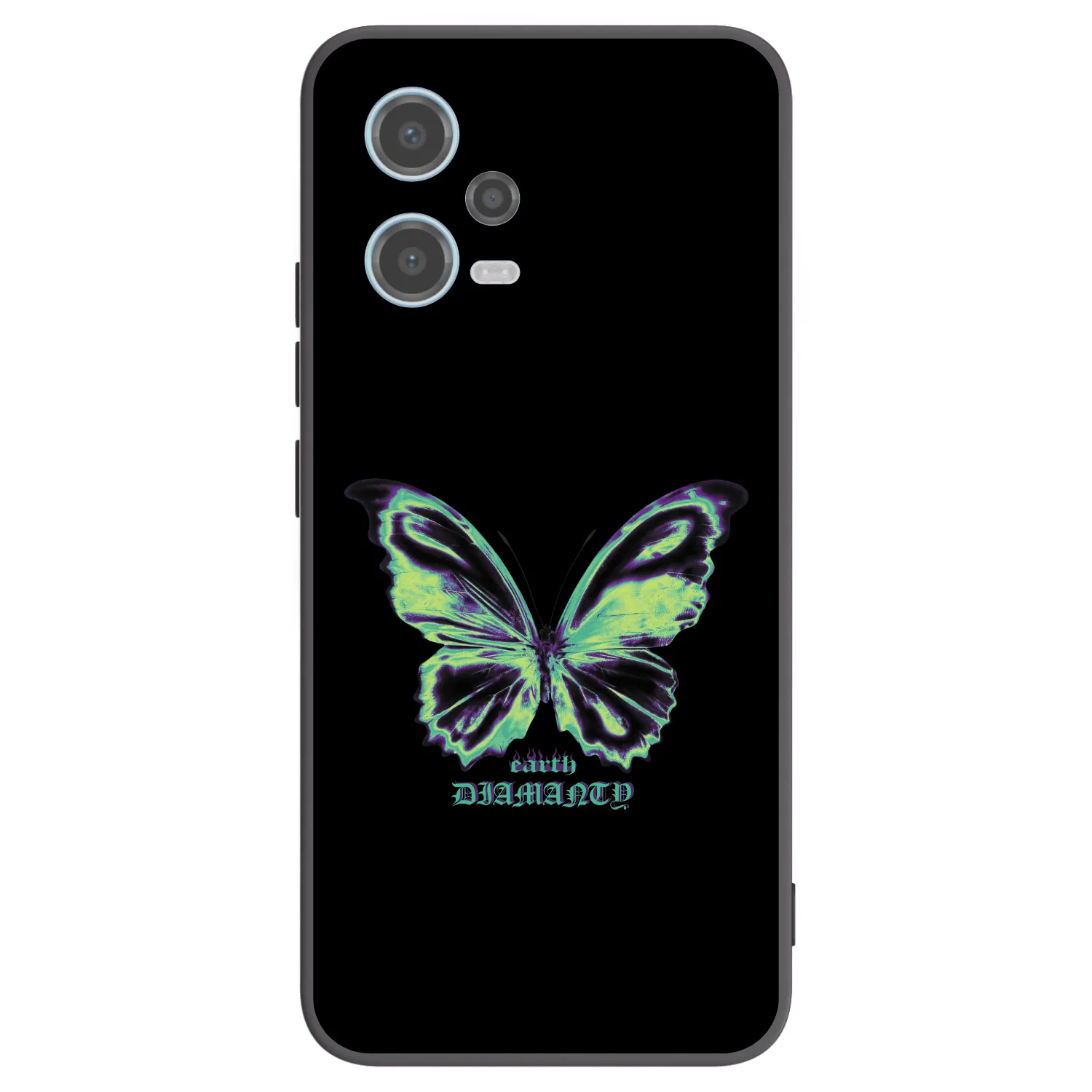 Picasee silikónový čierny obal pre Xiaomi Redmi Note 12 5G - Diamanty Blue