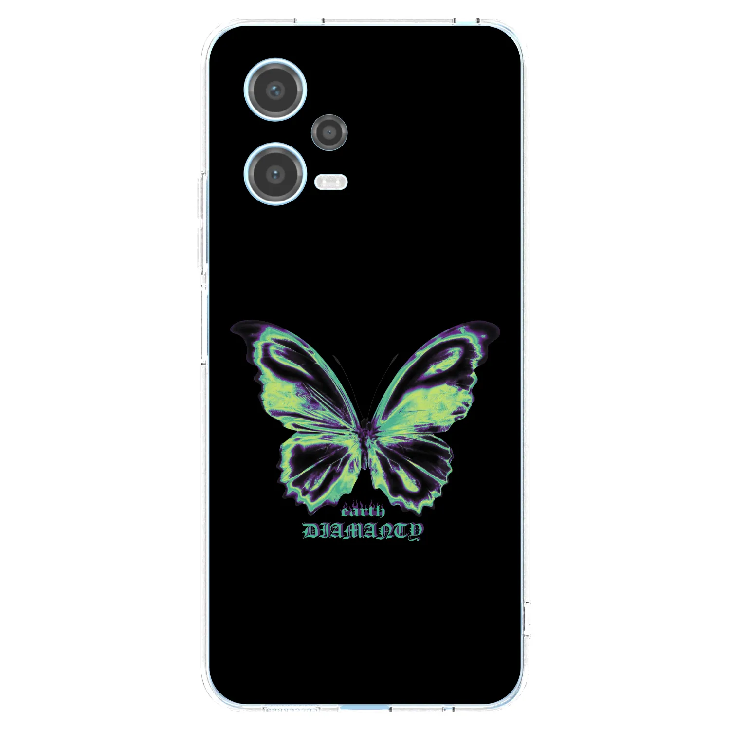 Silikónový prehľadný obal pre Xiaomi Redmi Note 12 5G - Diamanty Blue