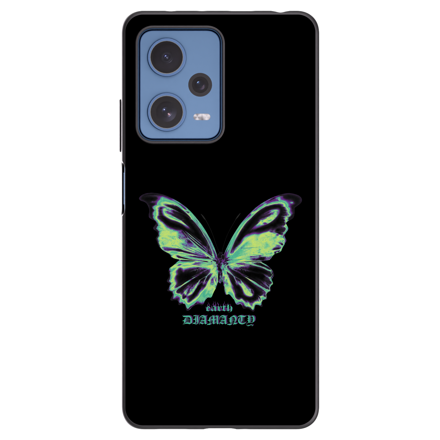 Picasee silikónový čierny obal pre Xiaomi Redmi Note 12 Pro 5G - Diamanty Blue