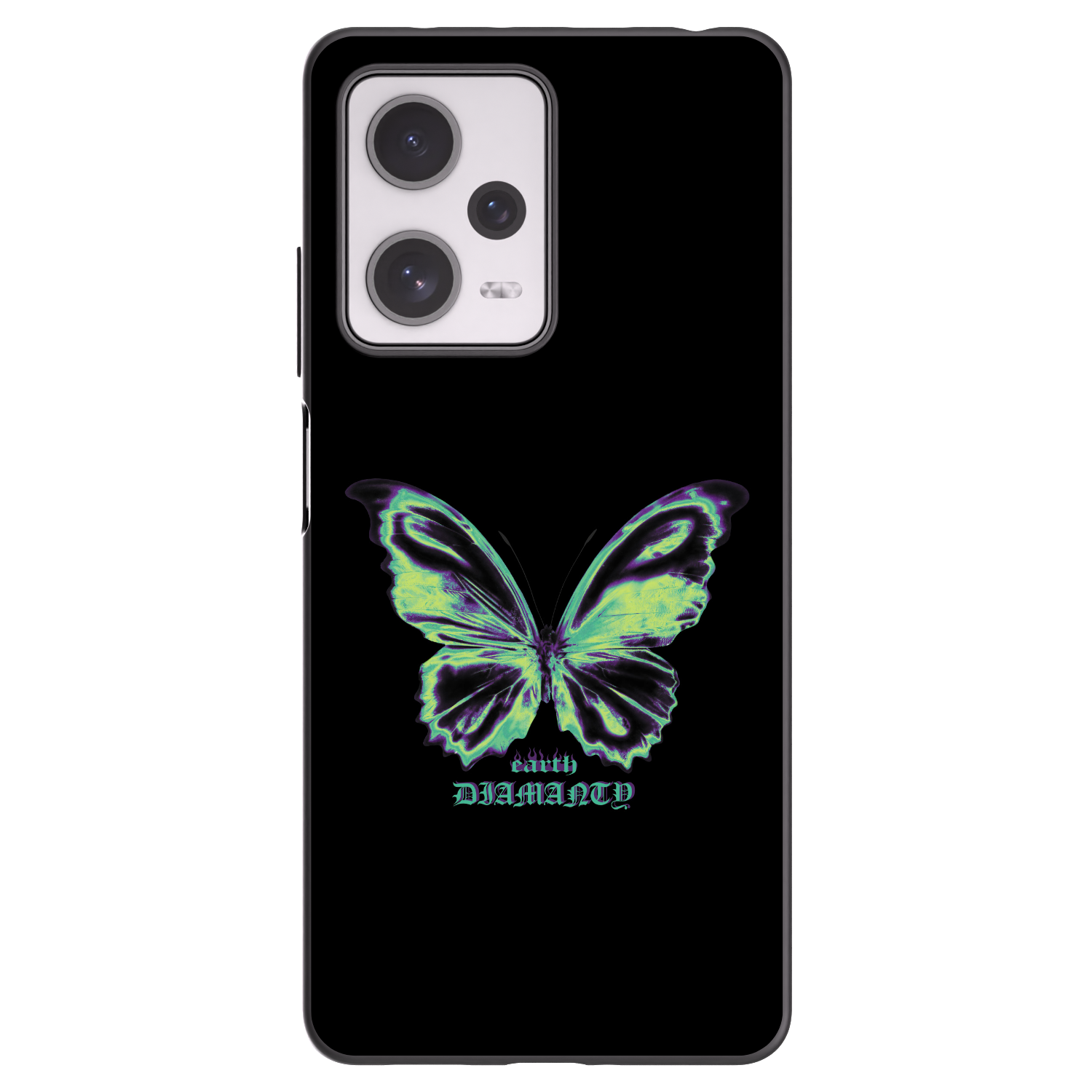Picasee silikónový čierny obal pre Xiaomi Redmi Note 12 Pro+ 5G - Diamanty Blue