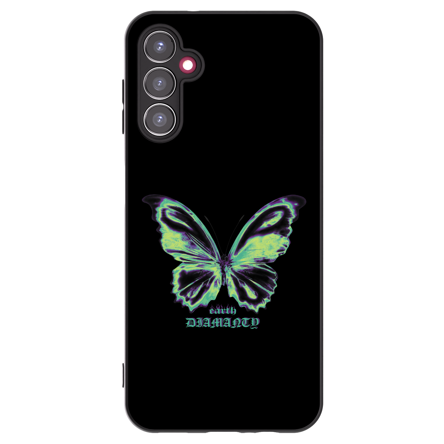 Picasee silikónový čierny obal pre Samsung Galaxy A14 4G A145R - Diamanty Blue