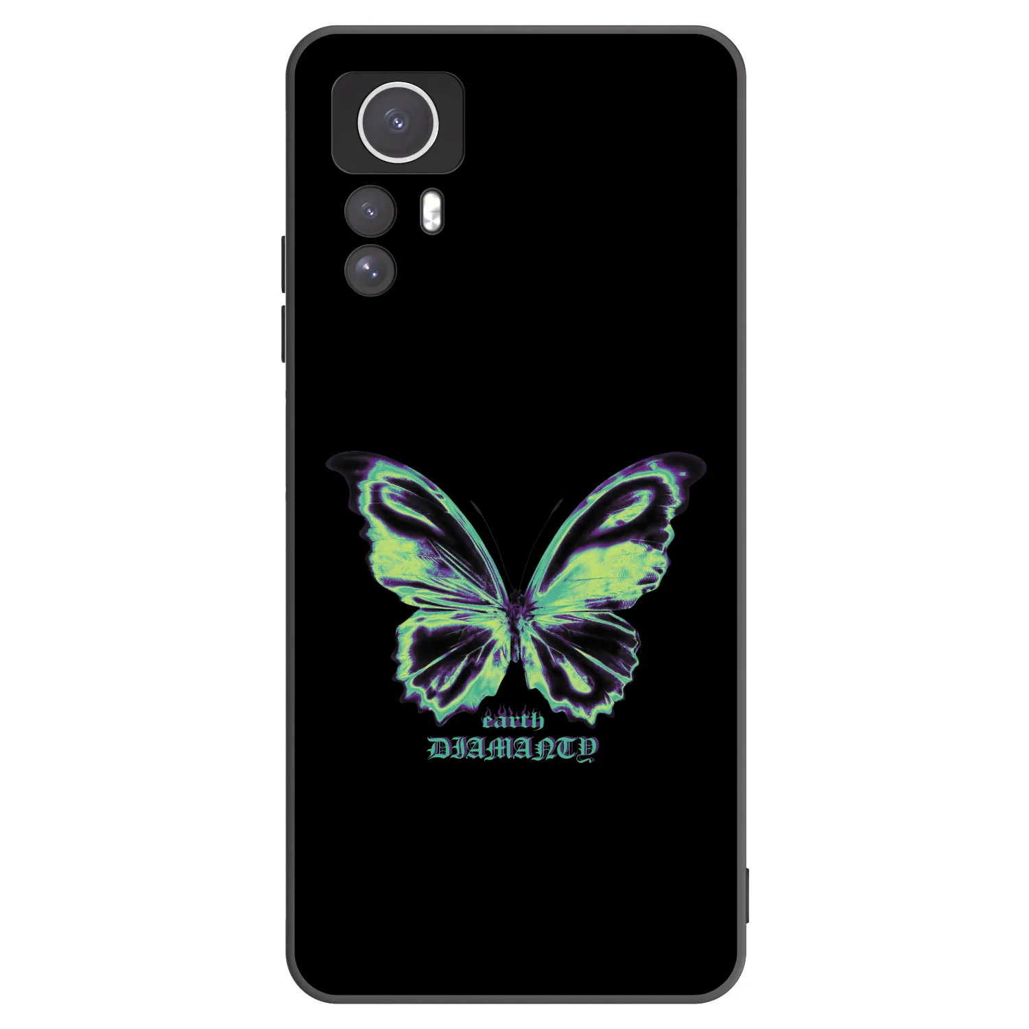 Picasee silikónový čierny obal pre Xiaomi Redmi Note 12S - Diamanty Blue