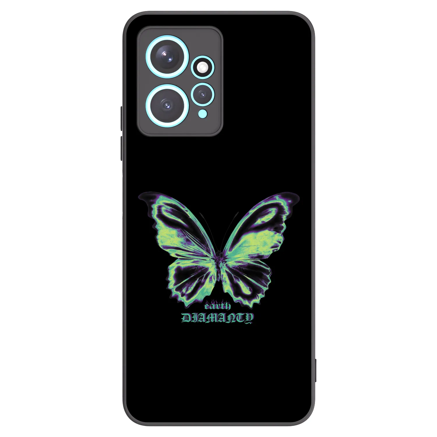 Picasee silikónový čierny obal pre Xiaomi Redmi Note 12 4G - Diamanty Blue