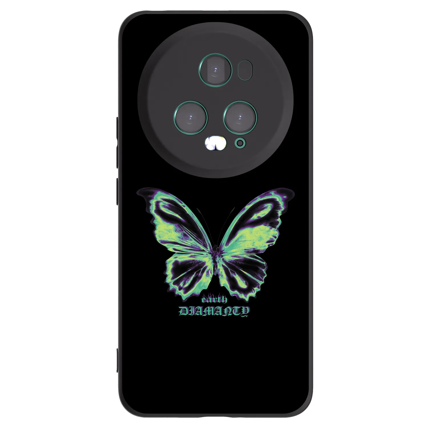Picasee silikónový čierny obal pre Honor Magic5 Pro - Diamanty Blue