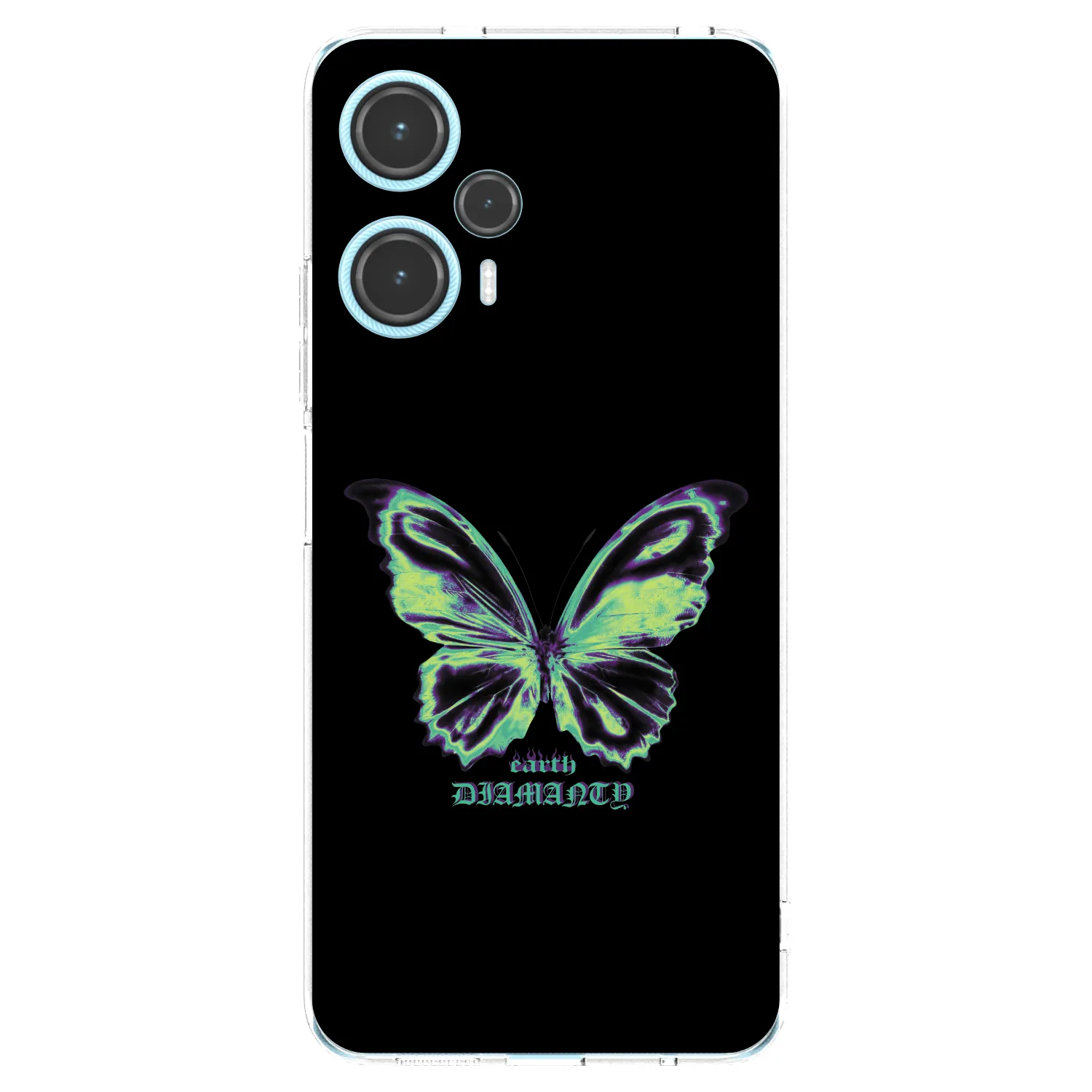 Picasee silikónový prehľadný obal pre Xiaomi Poco F5 - Diamanty Blue