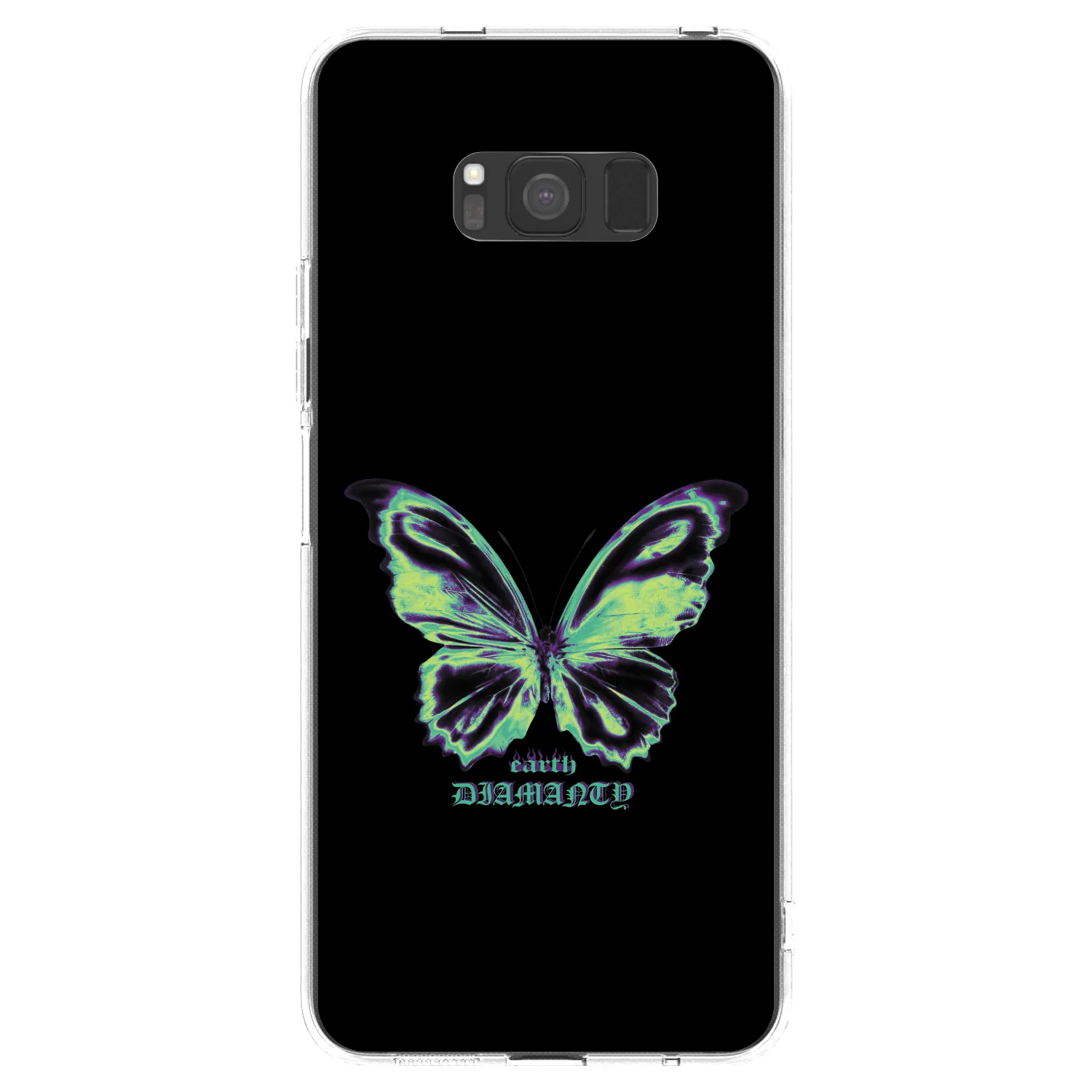 Picasee silikónový prehľadný obal pre Samsung Galaxy S8 G950F - Diamanty Blue