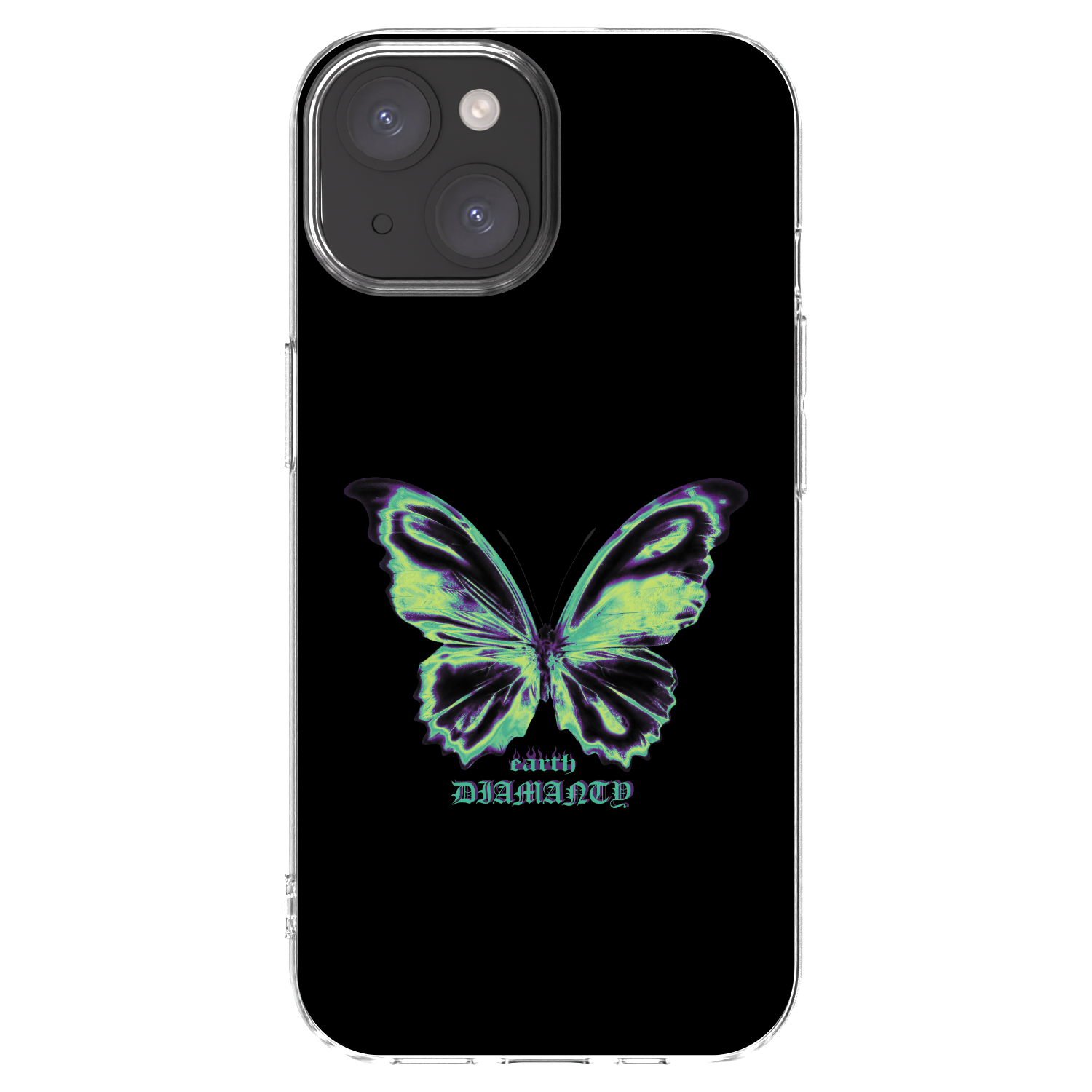 Picasee silikónový prehľadný obal pre Apple iPhone 15 - Diamanty Blue