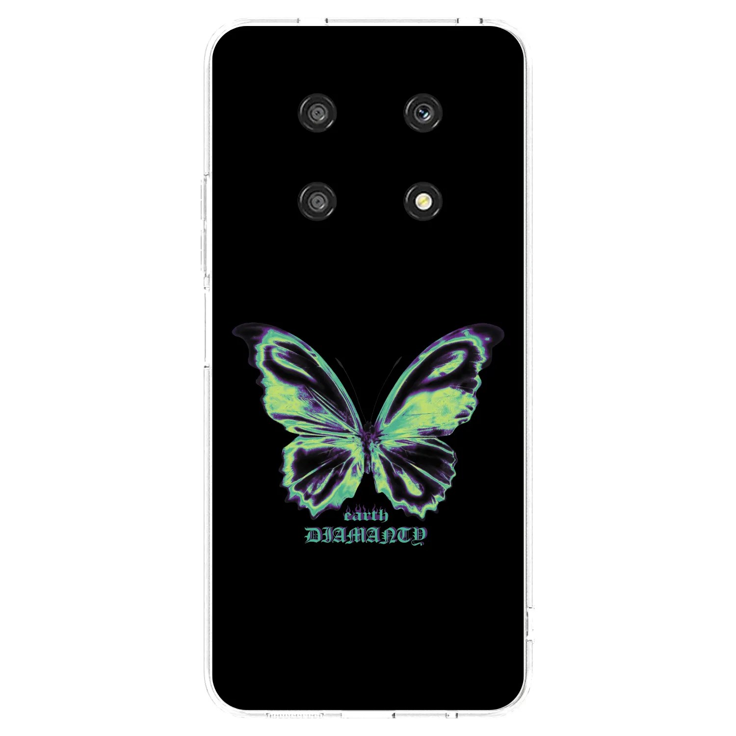 Picasee silikónový prehľadný obal pre Honor Magic4 Lite 5G - Diamanty Blue