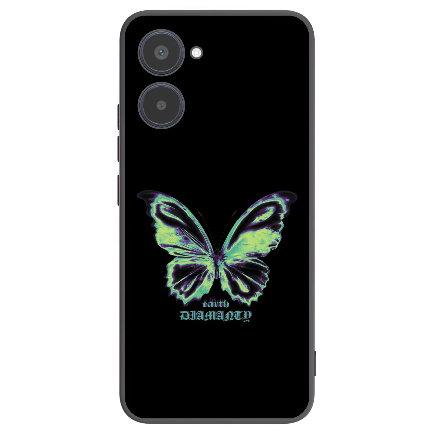 Picasee silikónový čierny obal pre Realme 10 4G - Diamanty Blue