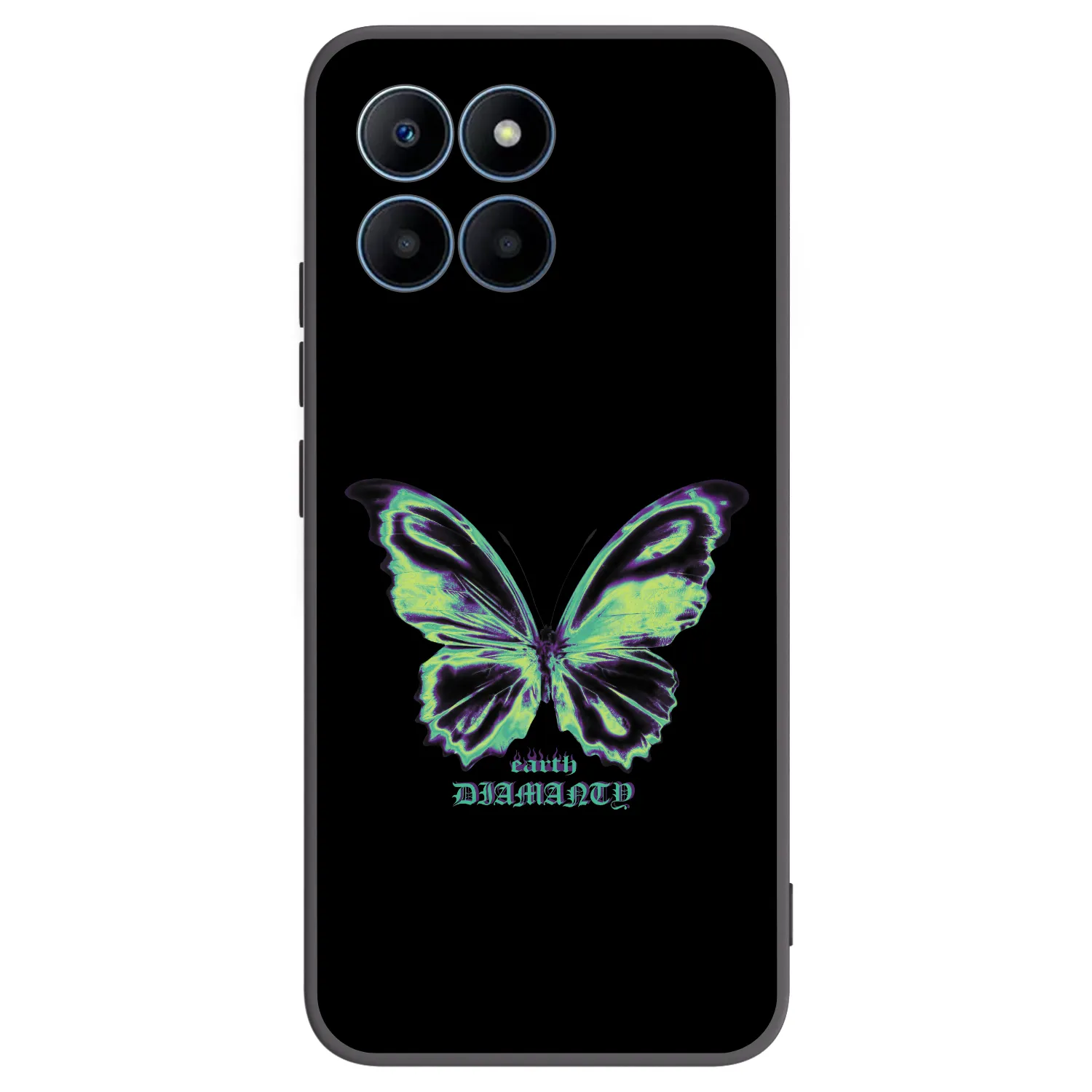 Picasee silikónový čierny obal pre Honor 70 Lite - Diamanty Blue