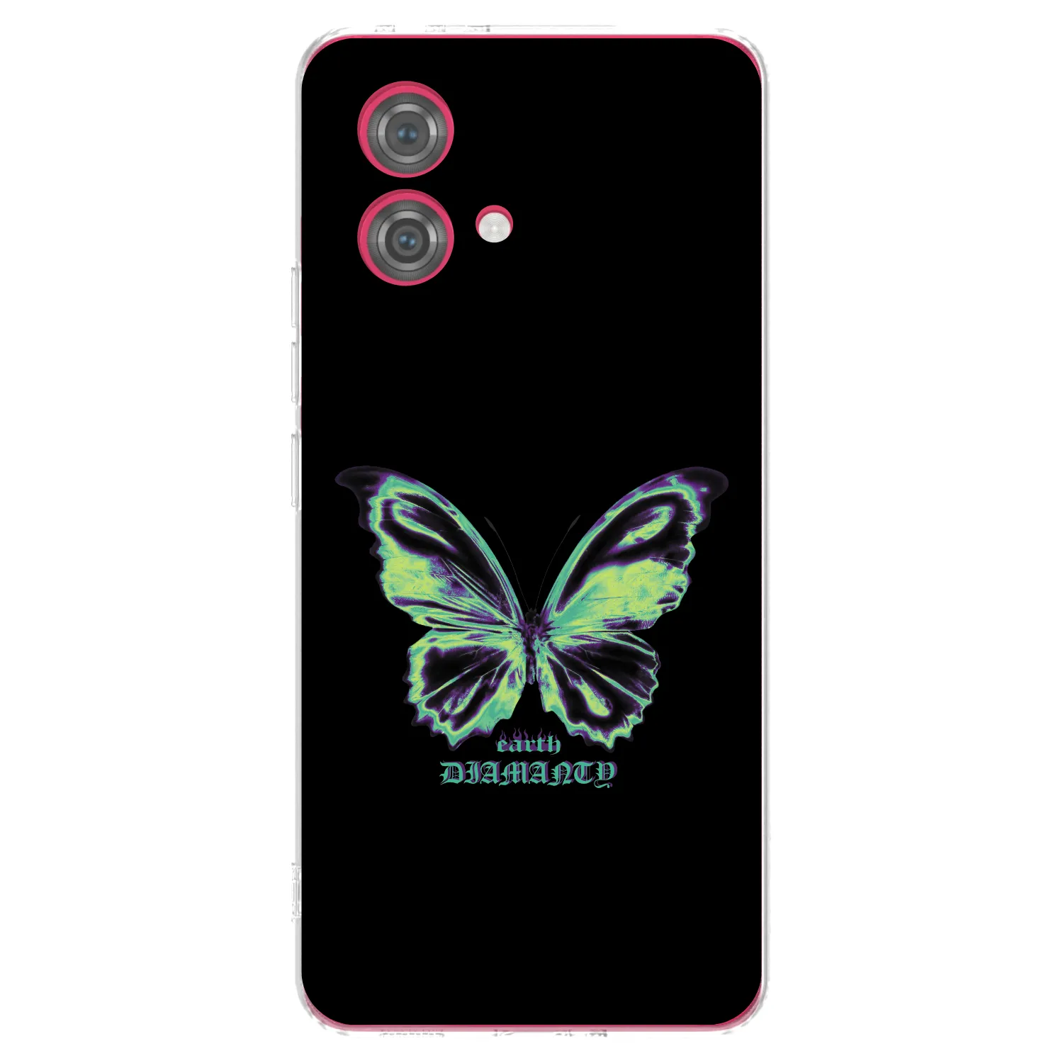 Silikónový prehľadný obal pre Motorola Moto G84 5G - Diamanty Blue