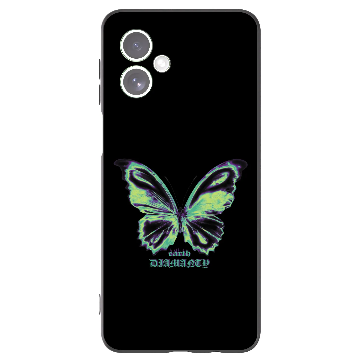 Silikónový čierny obal pre Motorola Moto G54 5G - Diamanty Blue