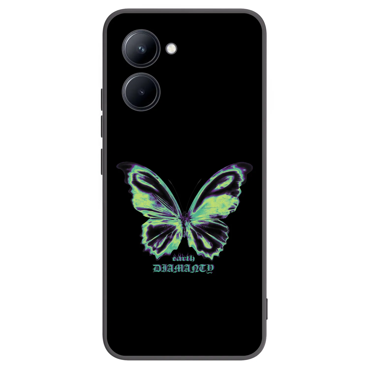 Picasee silikónový čierny obal pre Realme C33 (2023) - Diamanty Blue