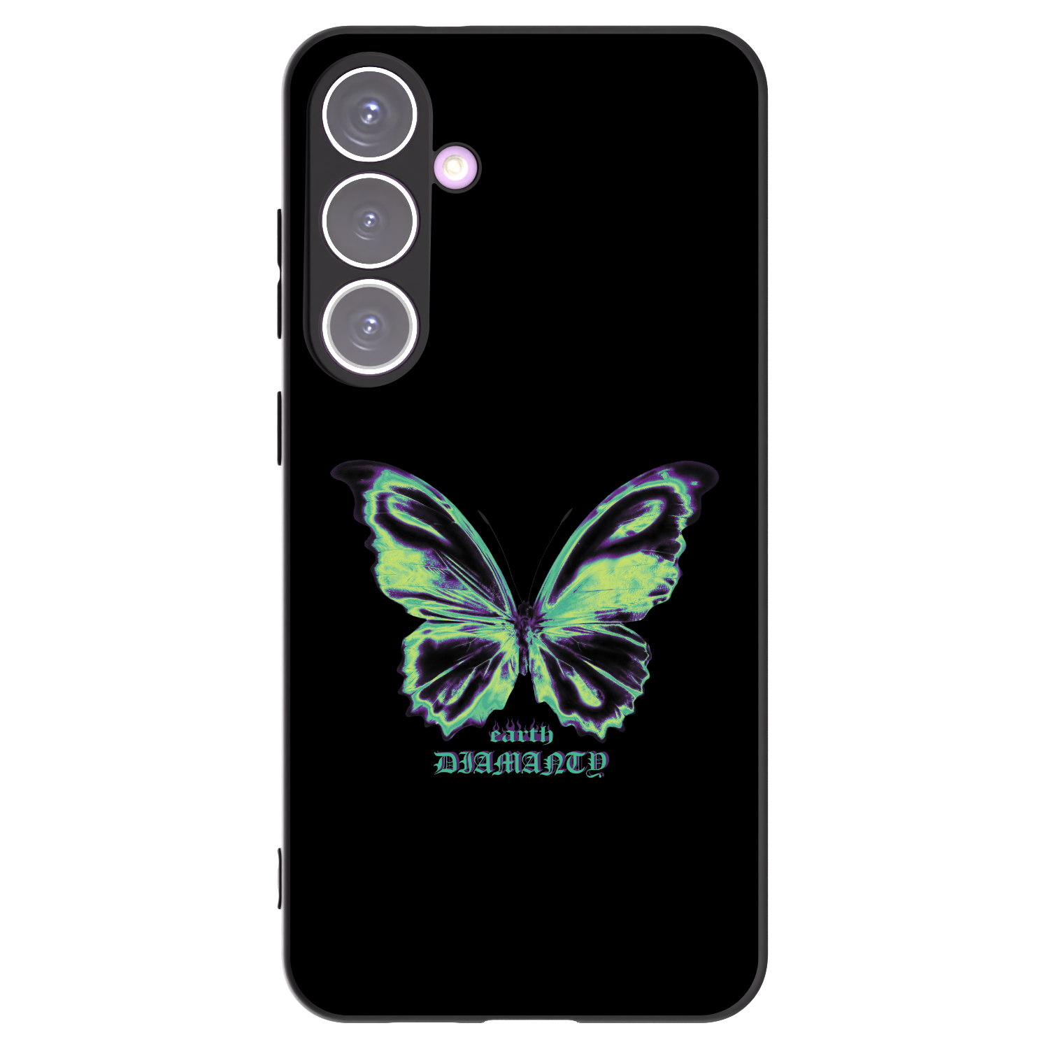 Picasee silikónový čierny obal pre Samsung Galaxy S24+ S926B 5G - Diamanty Blue