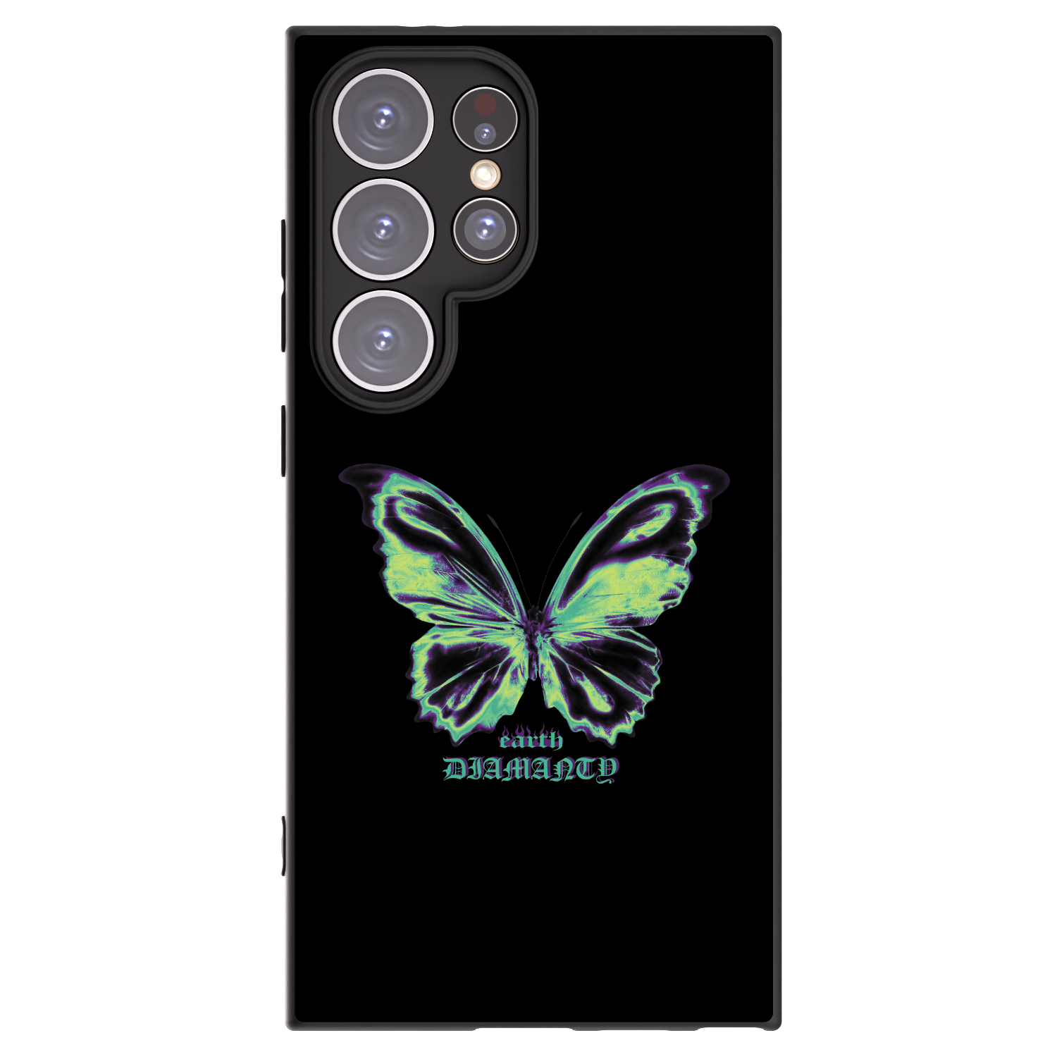 Picasee silikónový čierny obal pre Samsung Galaxy S24 Ultra S928B 5G - Diamanty Blue