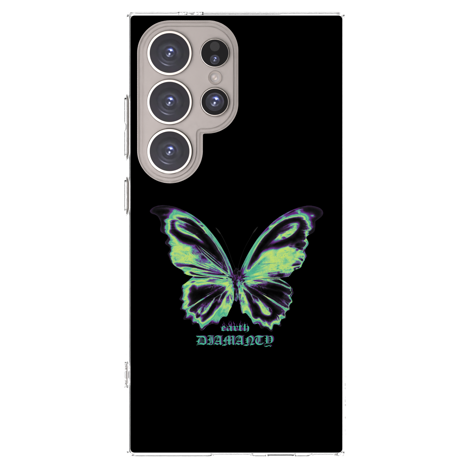 Picasee silikónový prehľadný obal pre Samsung Galaxy S24 Ultra S928B 5G - Diamanty Blue