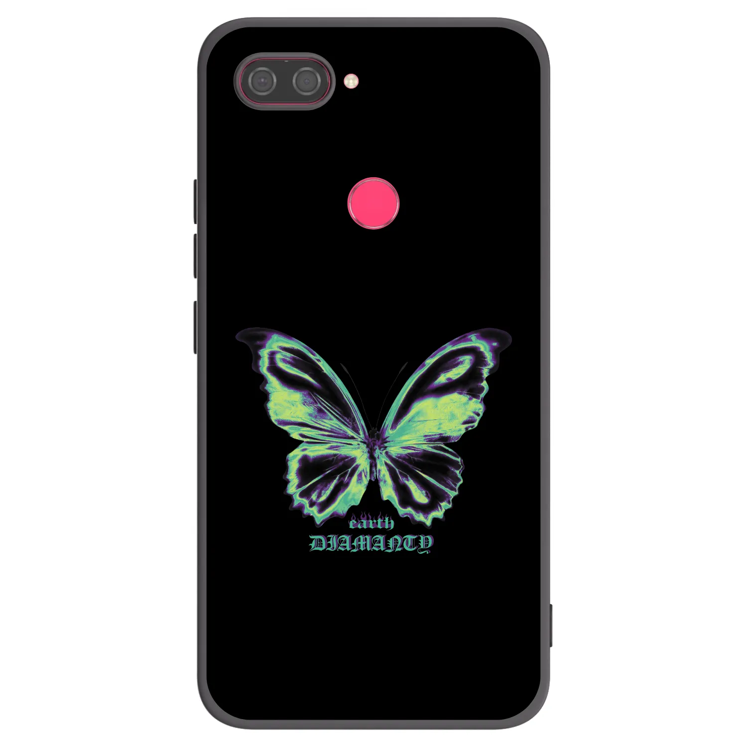 Picasee silikónový čierny obal pre Xiaomi Mi 8 Lite - Diamanty Blue