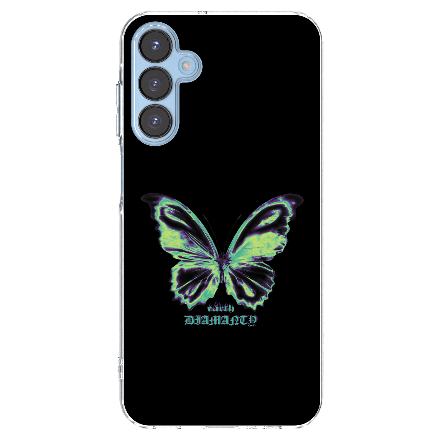 Picasee silikónový prehľadný obal pre Samsung Galaxy A15 A156B 5G - Diamanty Blue