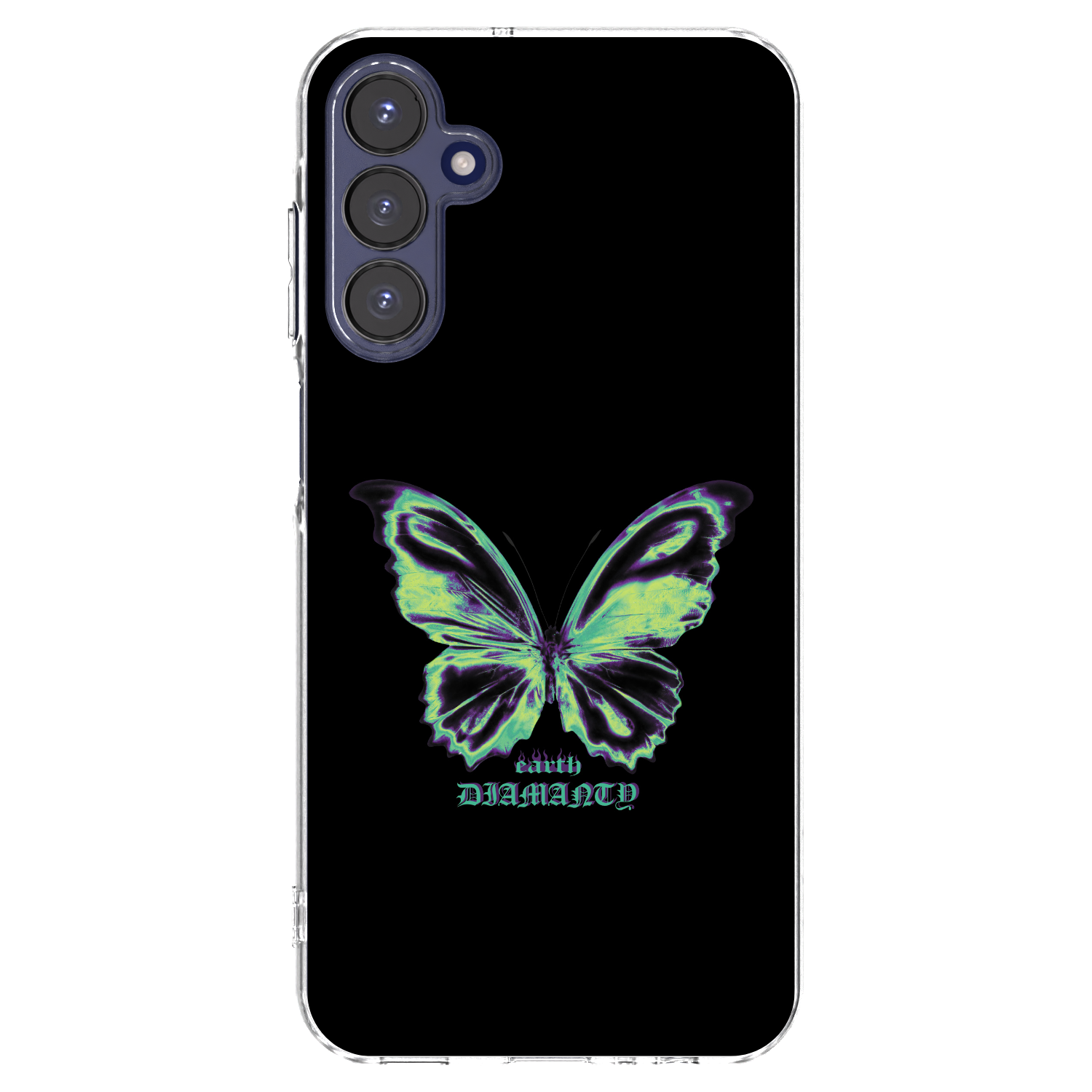 Picasee silikónový prehľadný obal pre Samsung Galaxy A15 A155F 4G - Diamanty Blue