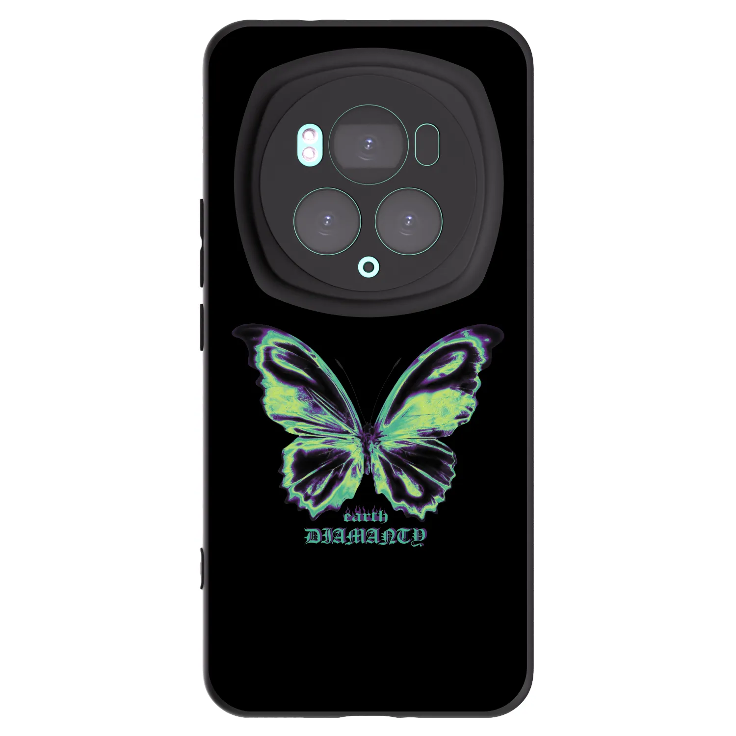 Picasee silikónový čierny obal pre Honor Magic6 Pro - Diamanty Blue