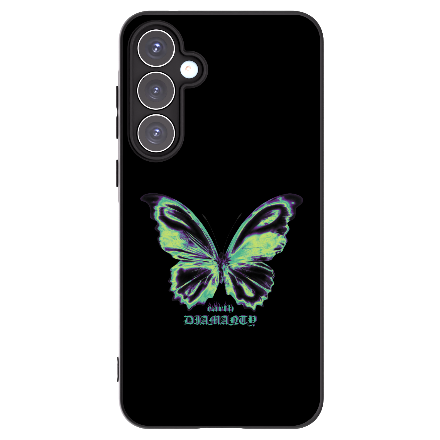 Picasee silikónový čierny obal pre Samsung Galaxy A55 5G A556B - Diamanty Blue